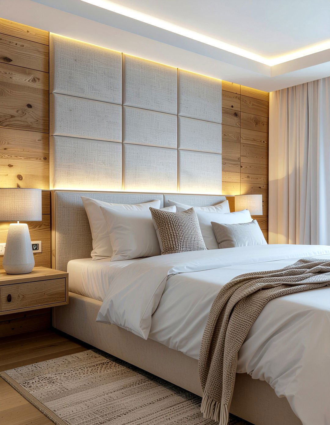 Integrated Headboard Lighting - 30 bedroom task lighting ideas