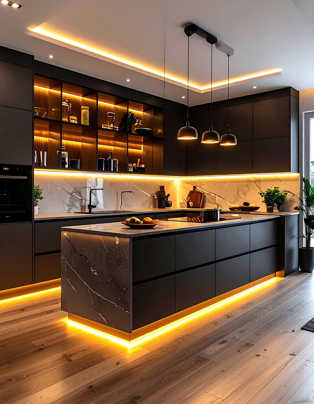 Integrated Lighting Kitchen - 30 kitchen enhancement ideas