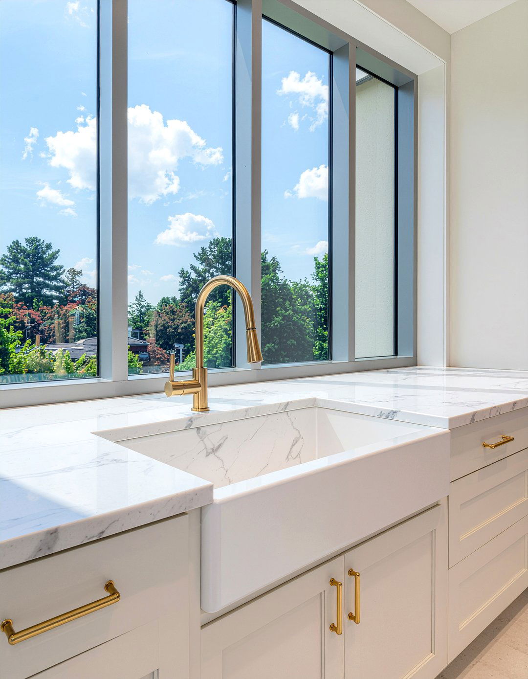 Integrated Marble Kitchen Sink - 30 single bowl sink kitchen ideas