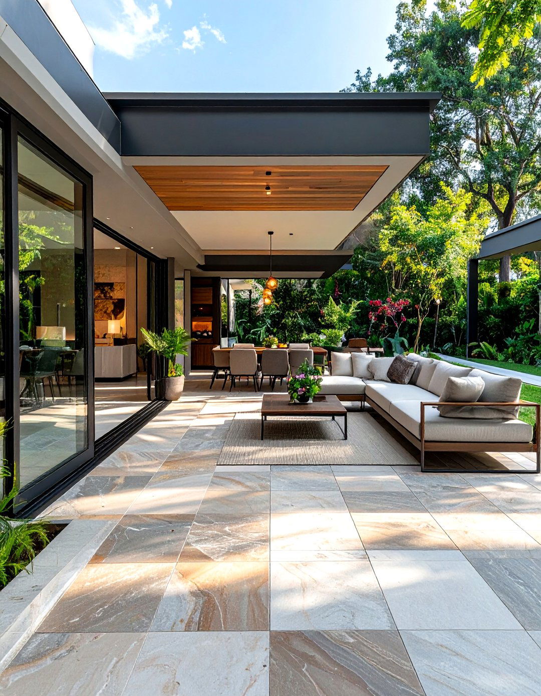 Integrated Outdoor Patio - 30 stunning home decor ideas