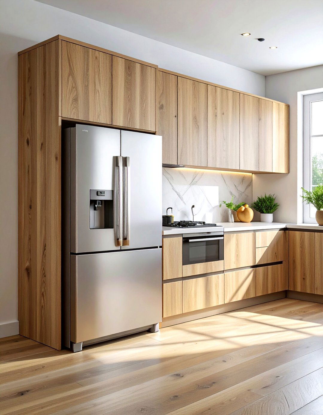 Integrated Refrigerator Cabinet Panels - 30 kitchen refrigerator ideas