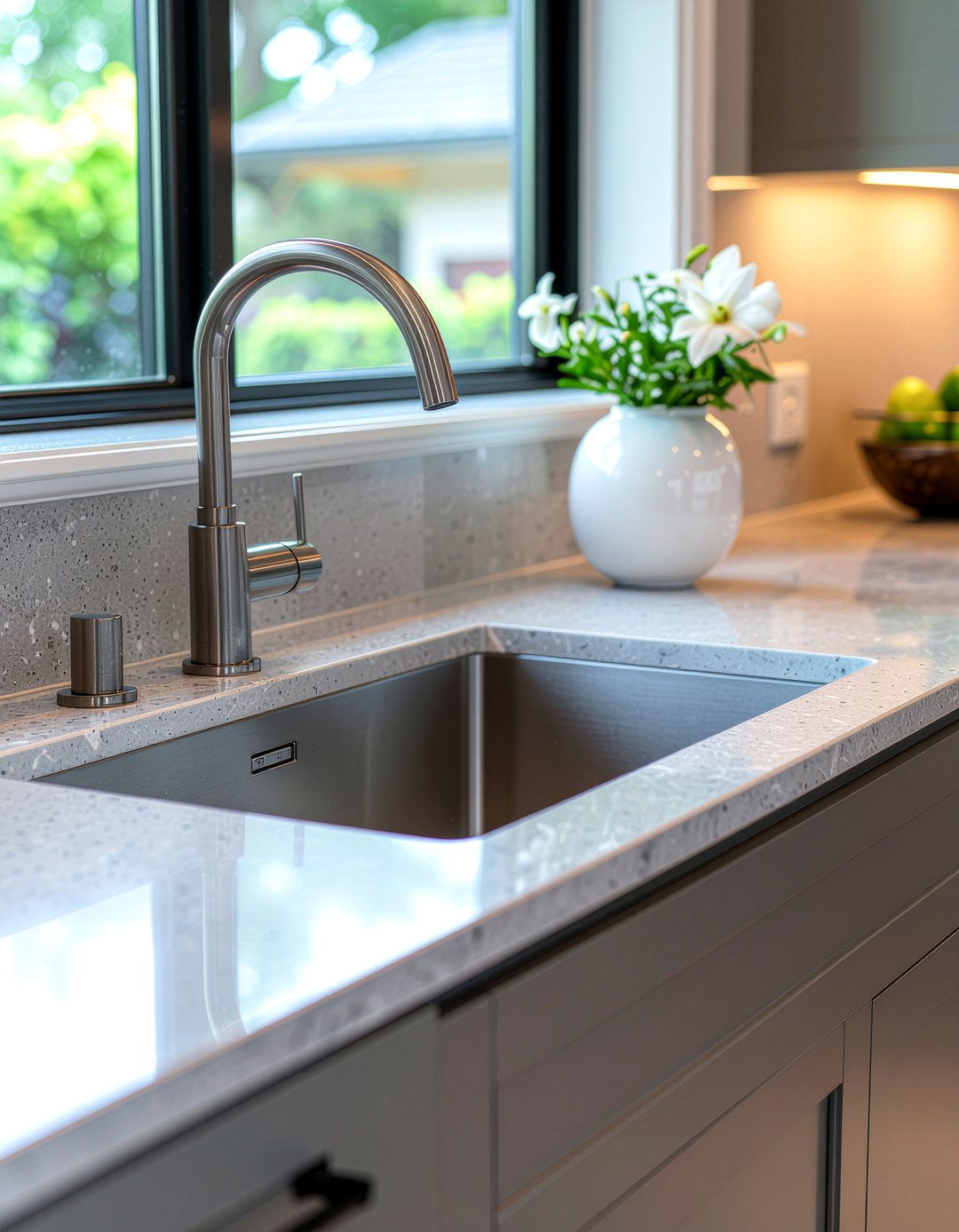 Integrated Sink - 30 easy-clean kitchen ideas