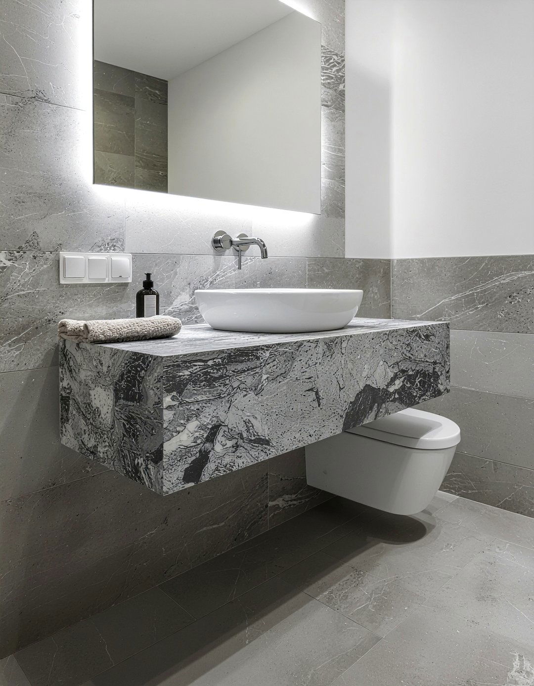 Integrated Sink Vanity - 30 luxury bathroom ideas