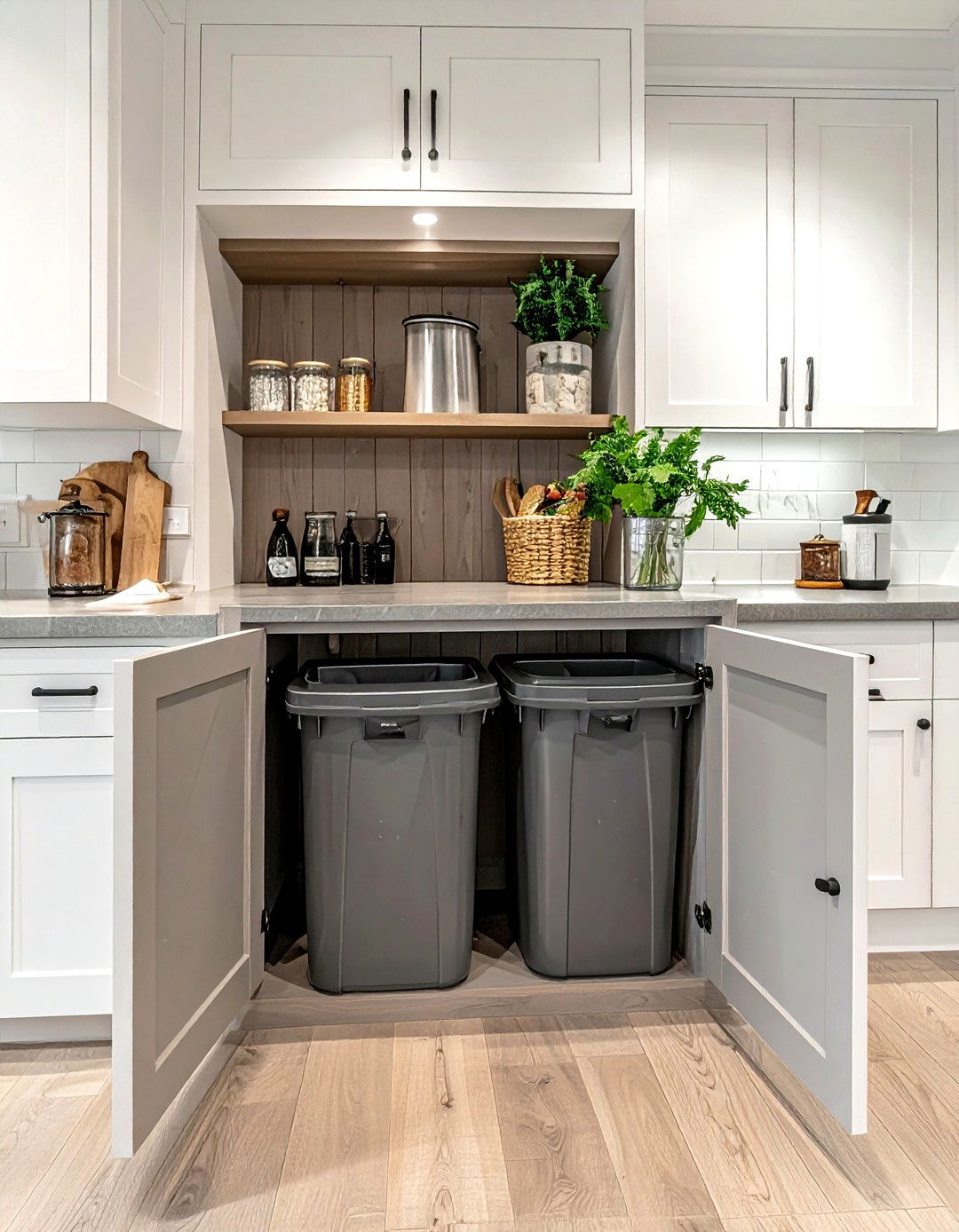 Integrated Waste Recycling Center - 30 kitchen storage solutions