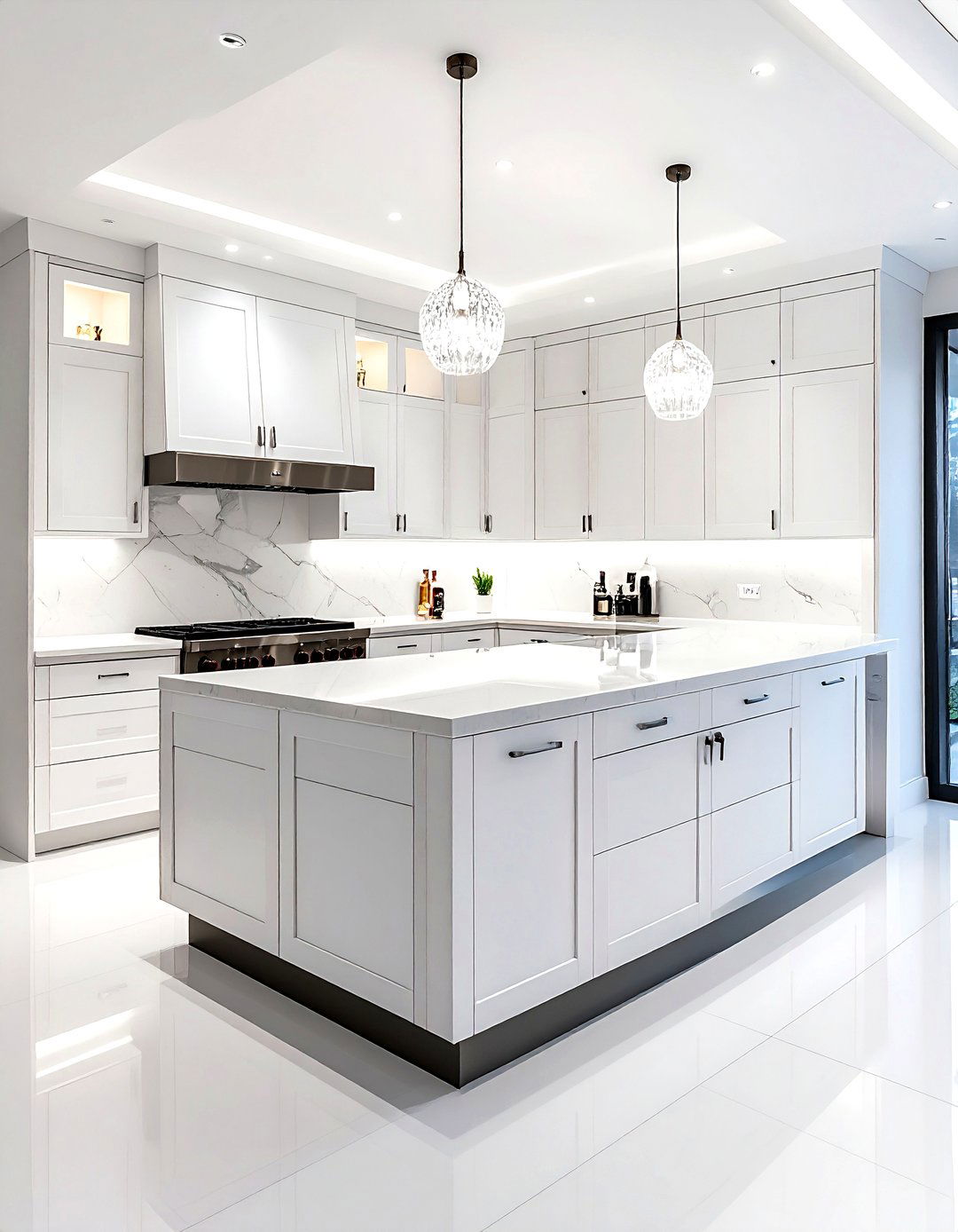 Integrated appliance dry bar - 30 kitchen dry bar ideas