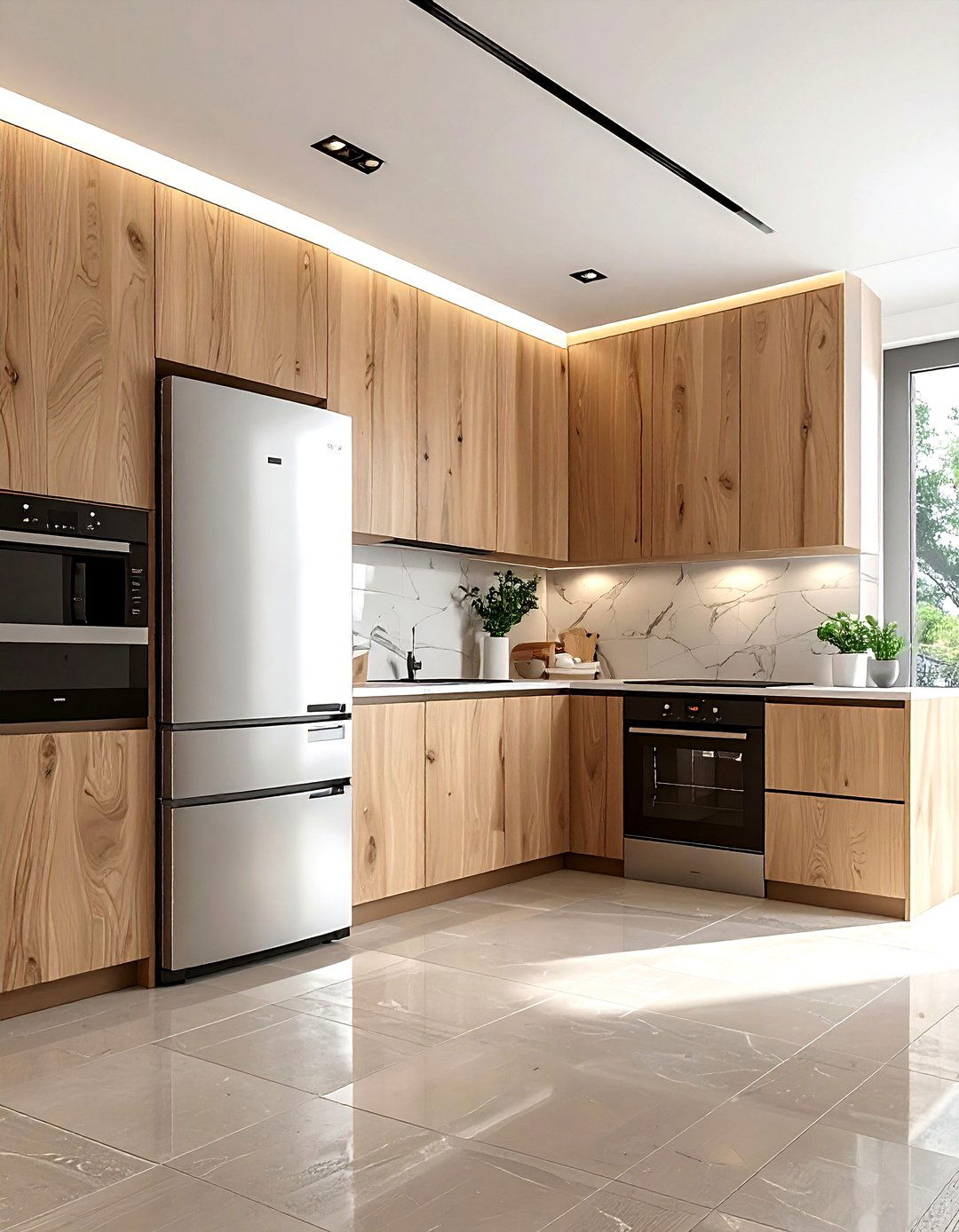 Integrated kitchen appliances - 30 kitchen space planning ideas