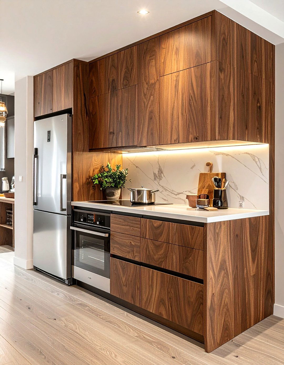 Integrated kitchen appliances - 30 mid-century modern kitchen ideas