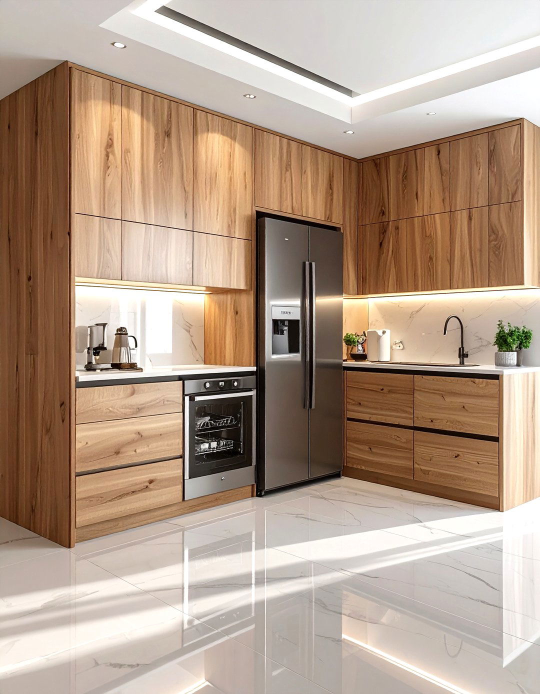 Integrated kitchen appliances - 30 minimalist kitchen ideas