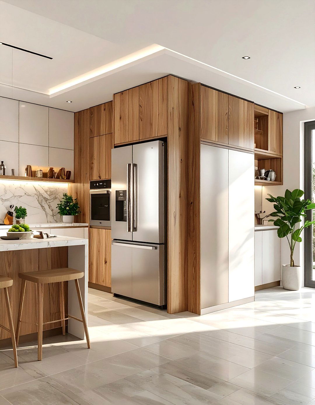 Integrated refrigerator - 30 trending kitchen ideas