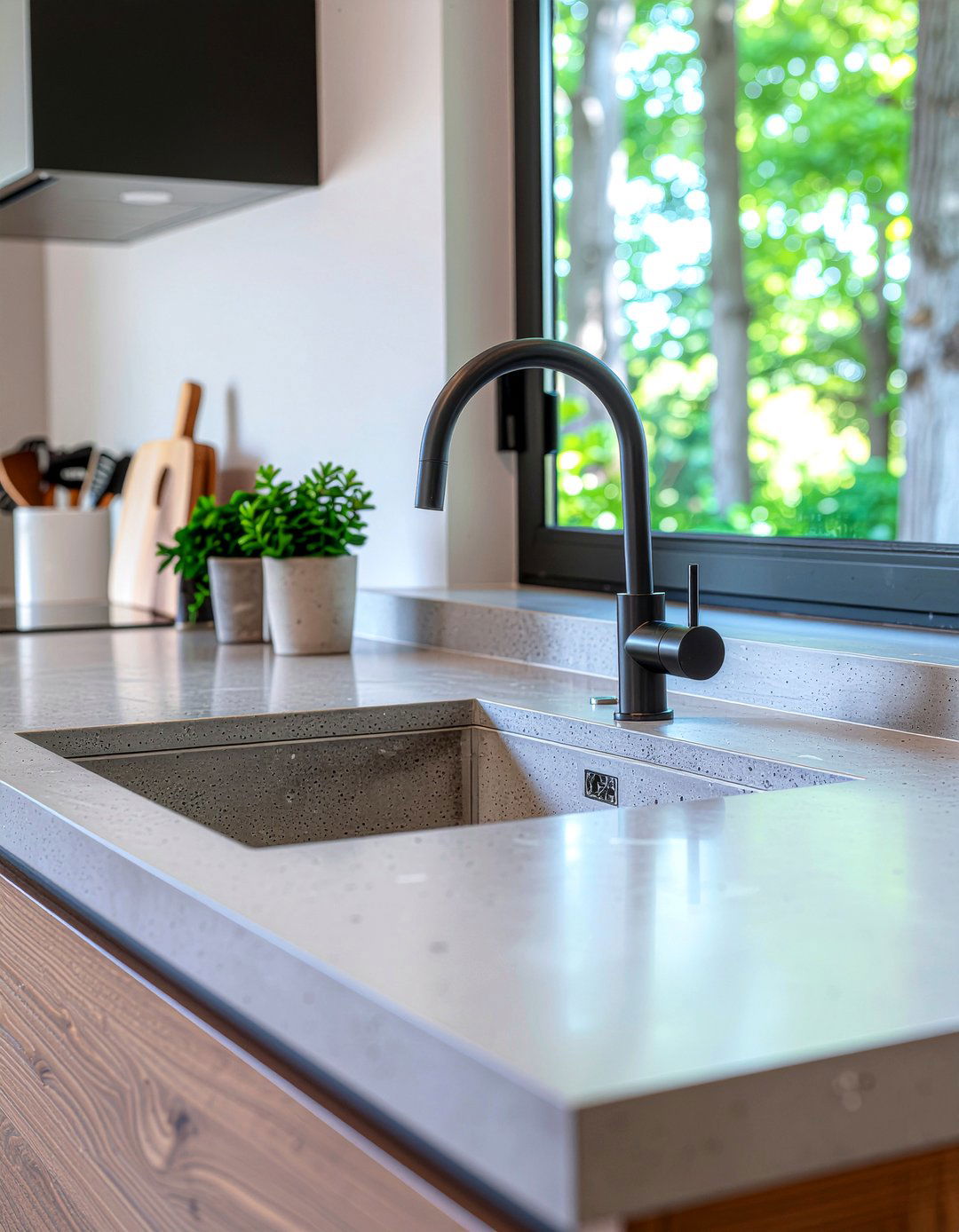 Integrated sink - 30 industrial kitchen ideas
