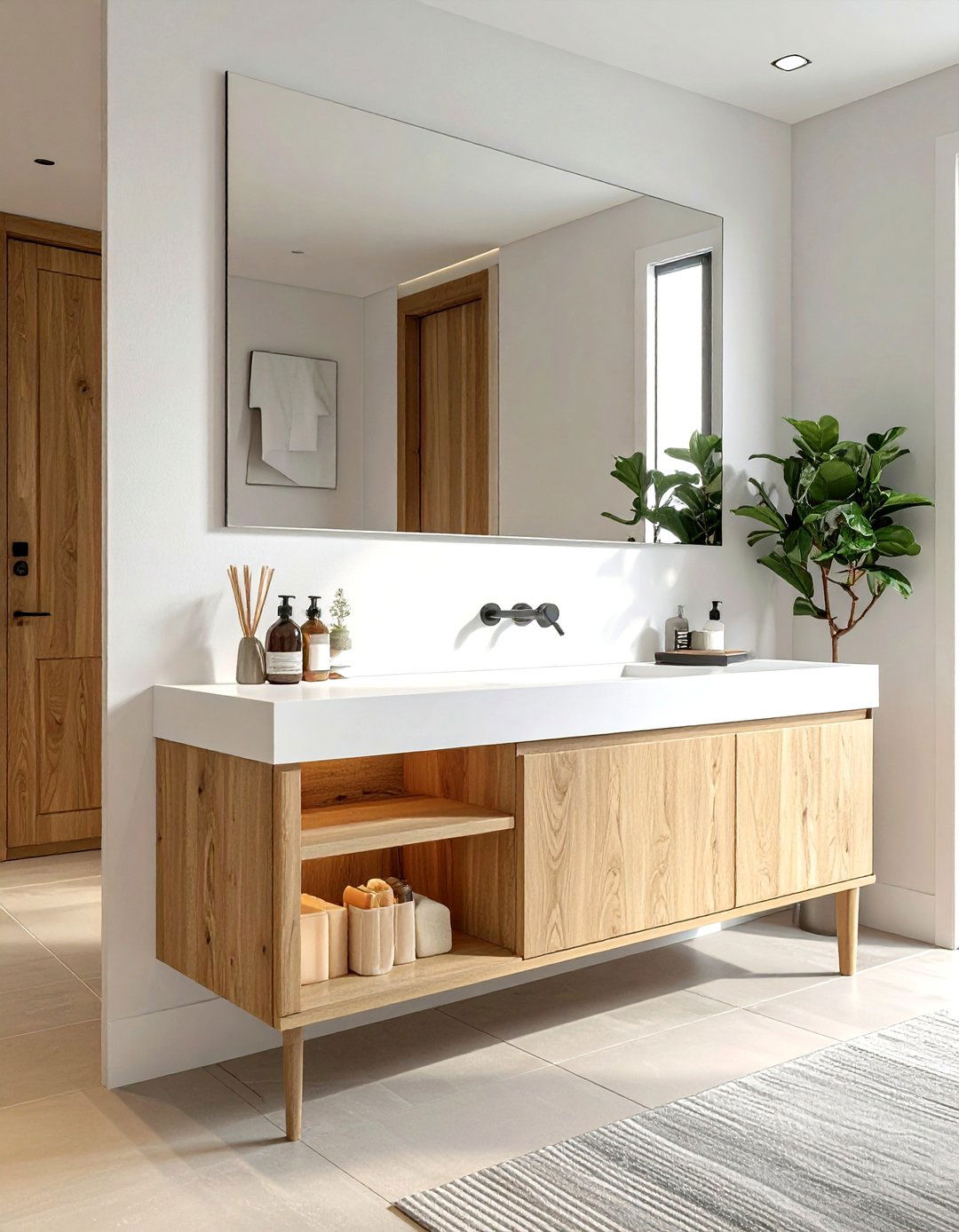 Integrated sink bathroom vanity - 30 bathroom vanity cabinet ideas