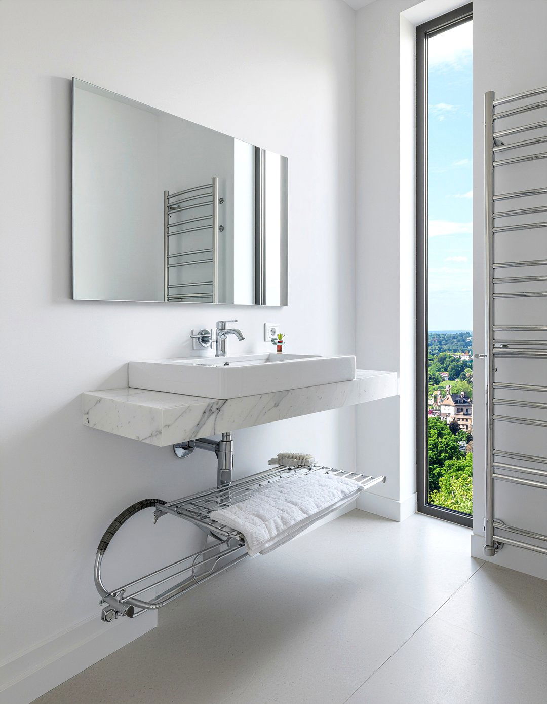 Integrated sink vanity - 30 modern bathroom vanity ideas