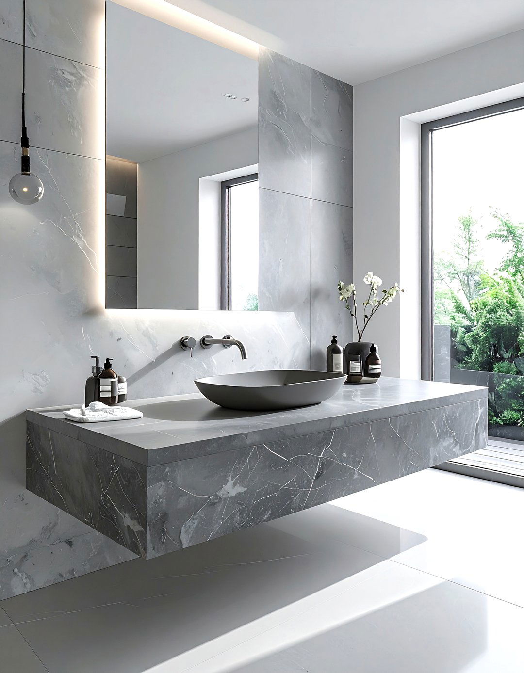 Integrated sink vanity - 30 sophisticated bathroom ideas