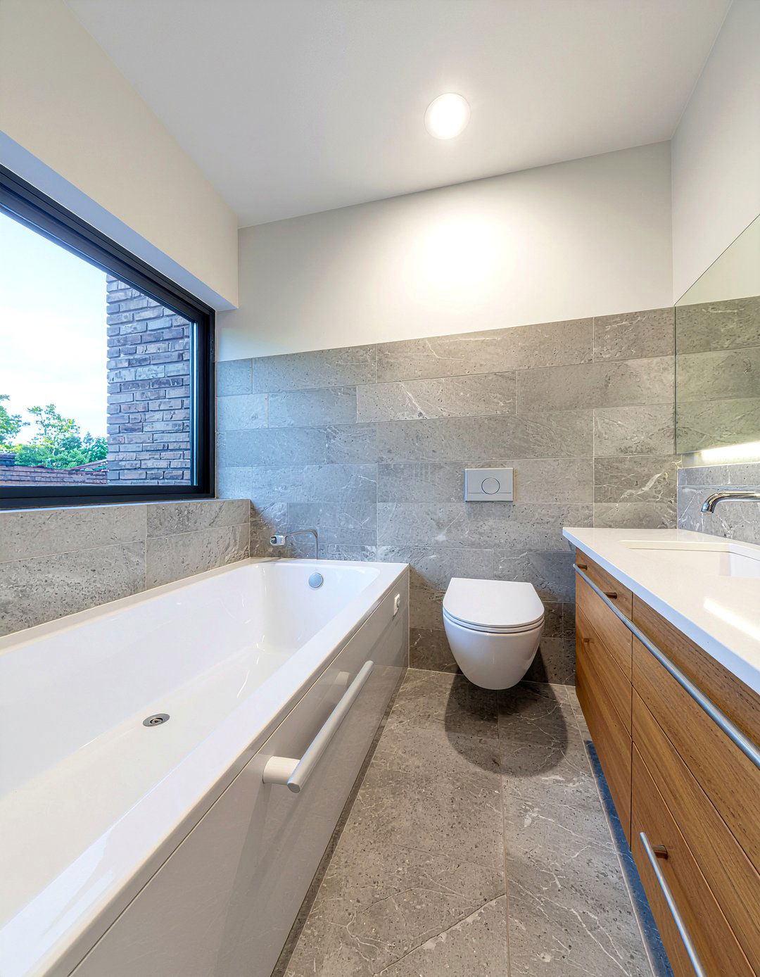 Integrated towel and grab bar - 30 bathroom handrail ideas