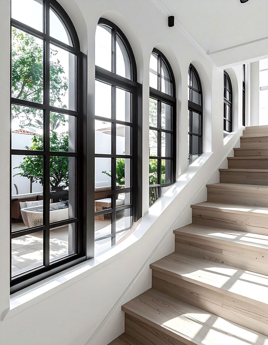 Interior Windows - 30 staircase wall ideas