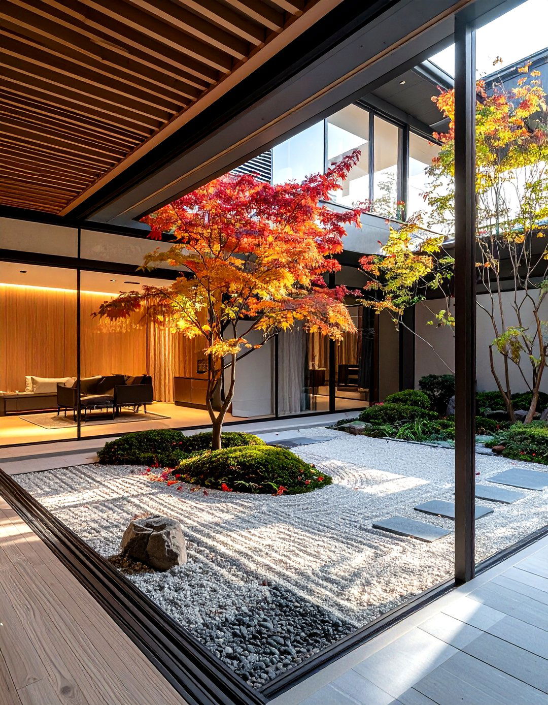 Internal courtyard garden - 30 architect home decor ideas