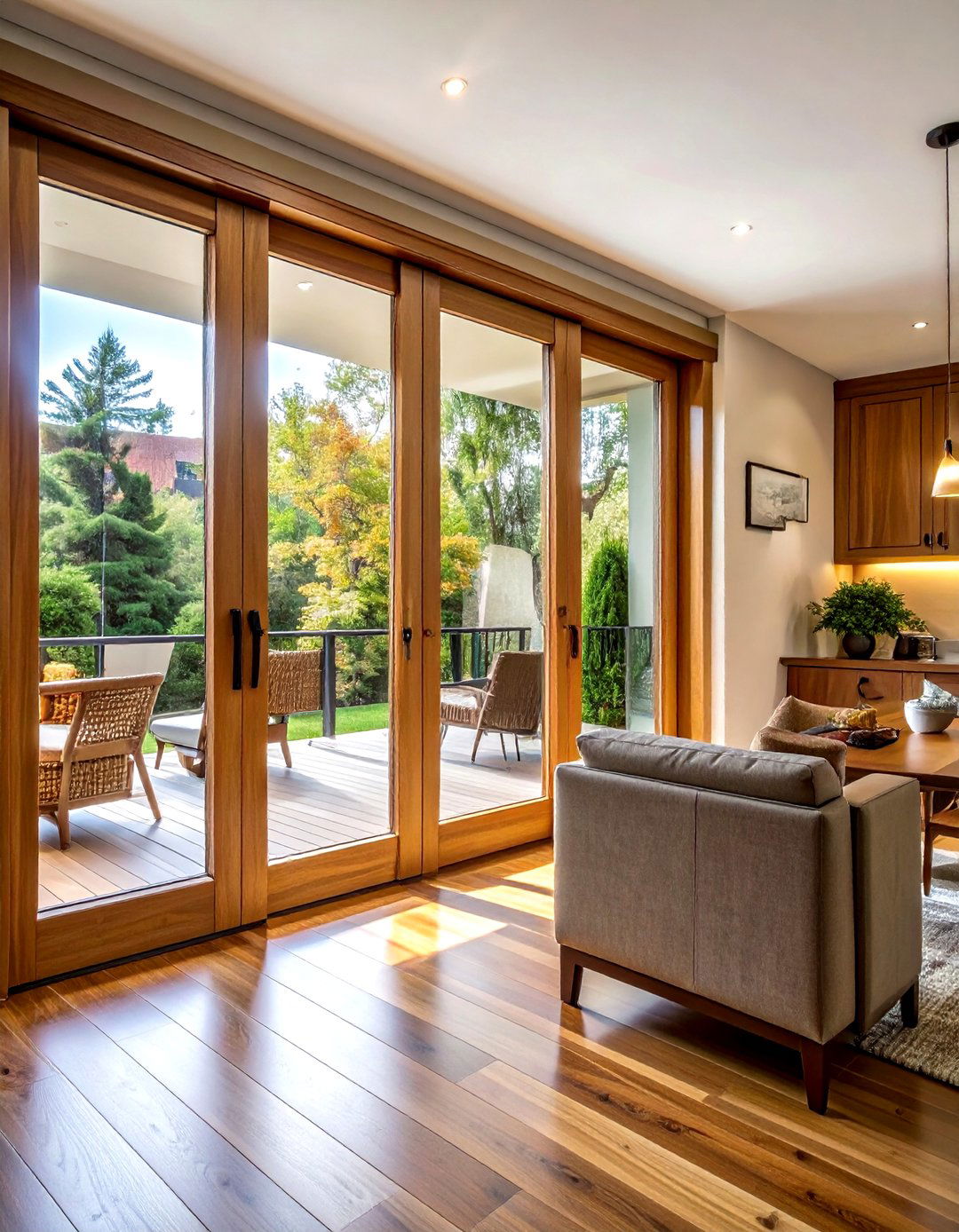 Internal oak bifold doors - 30 living room bifold doors