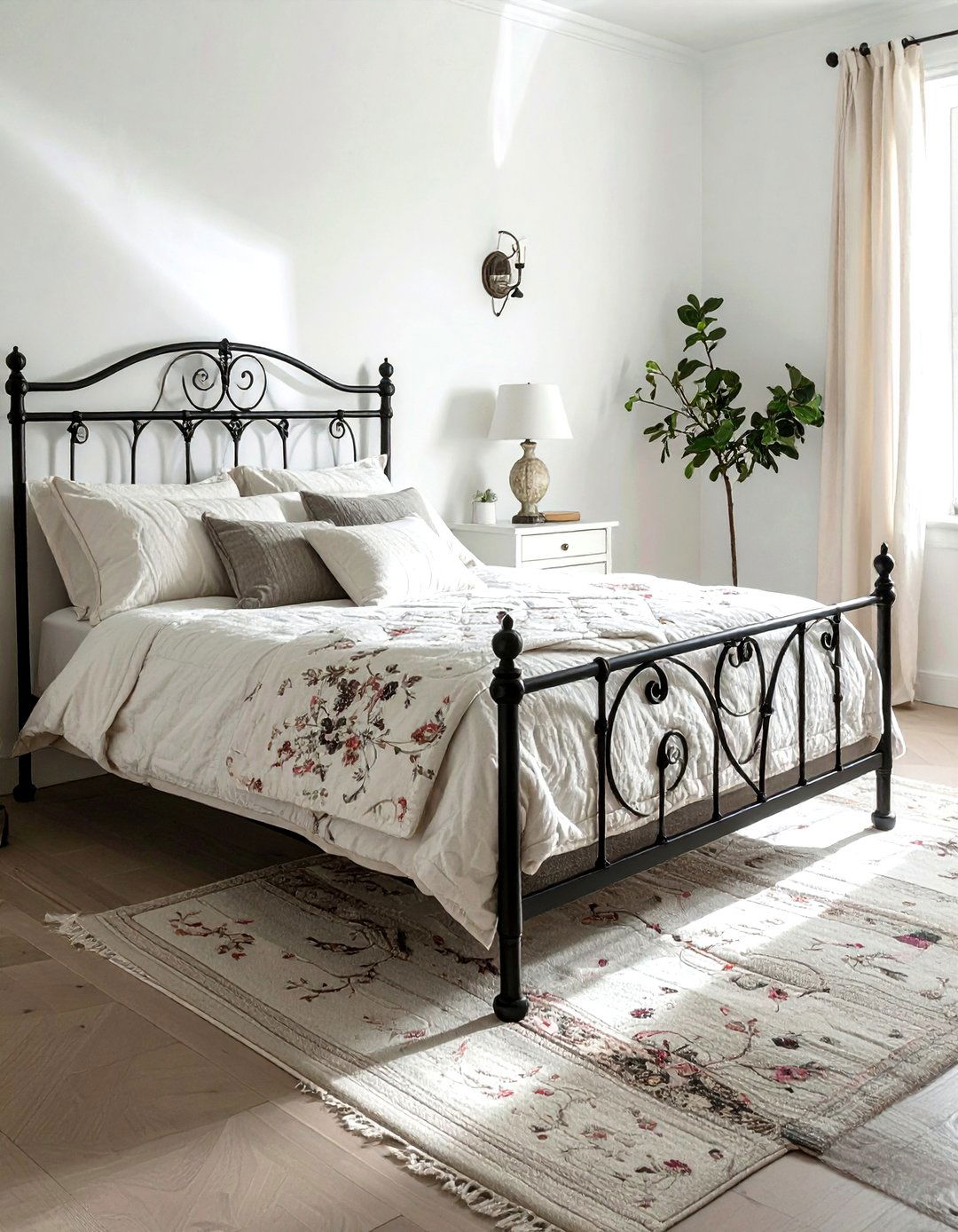 Iron Bed Frame Bedroom - 30 antique decor ideas