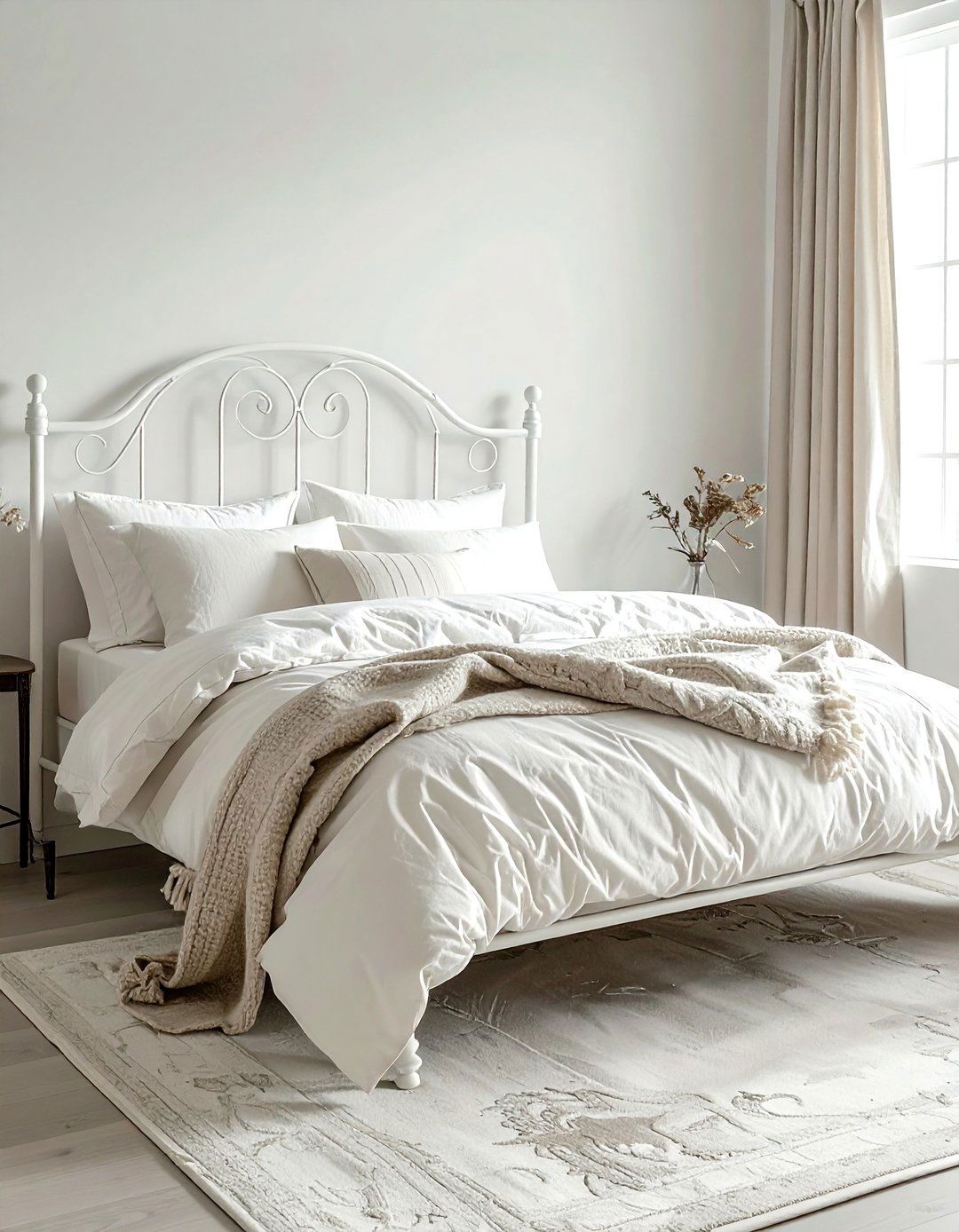 Iron bed frame - 30 light academia decor ideas