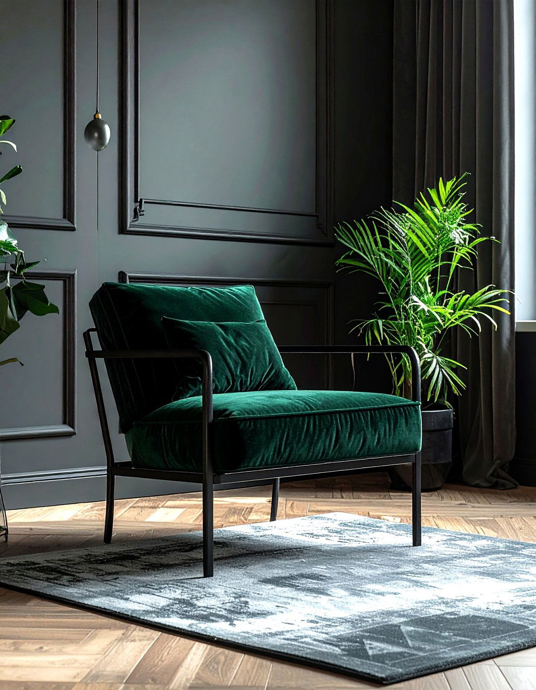 Iron frame armchair - 30 living room iron furniture ideas