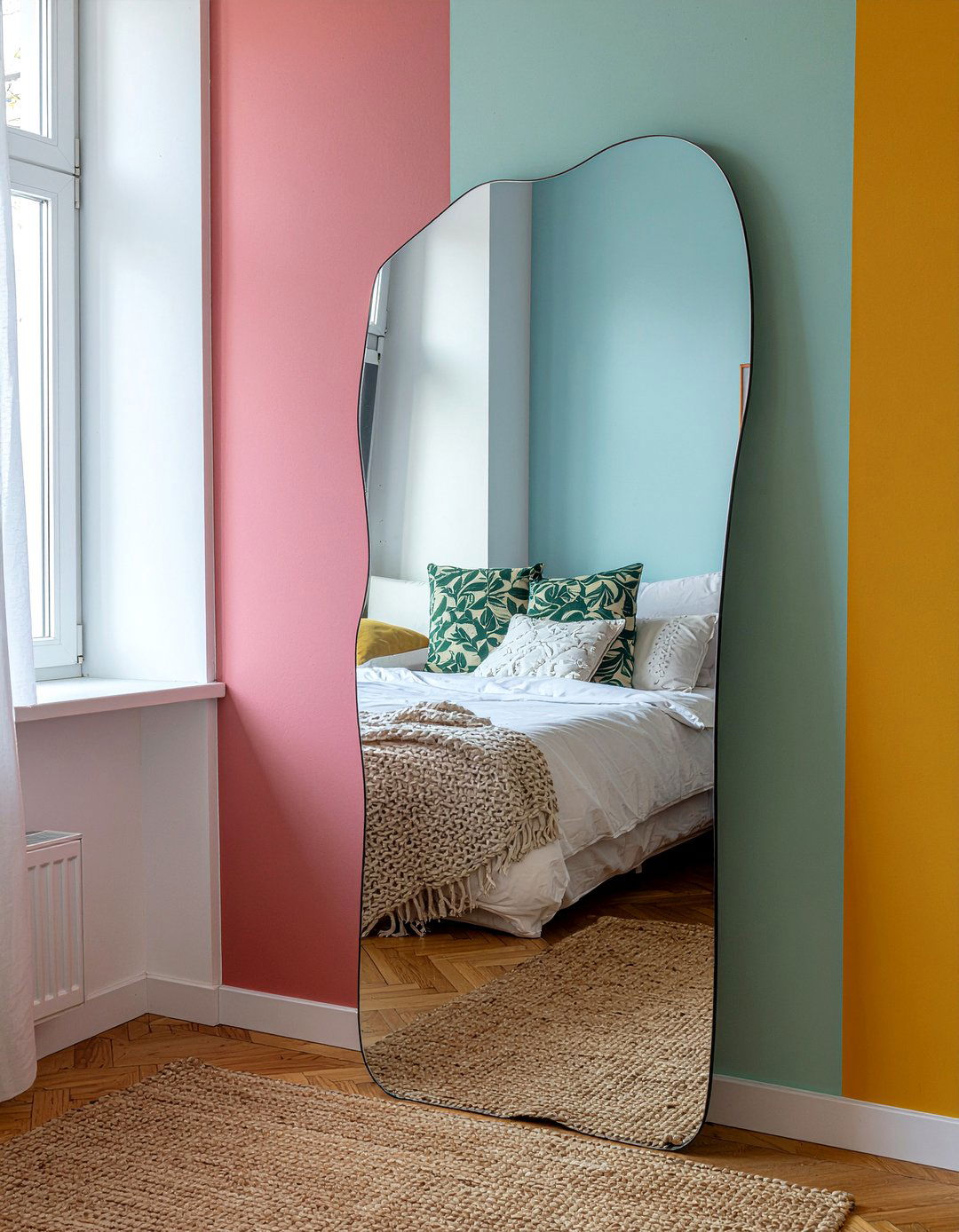 Irregular Shape Mirror - 30 bedroom mirror ideas