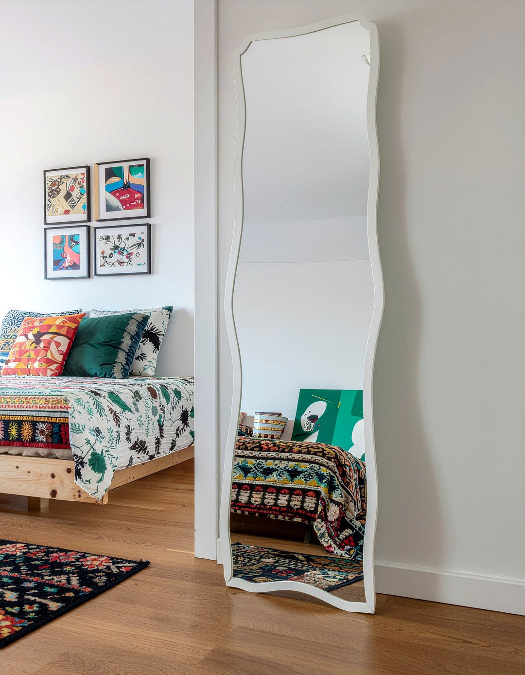 Irregular Wavy Mirror - 30 bedroom decorative mirrors