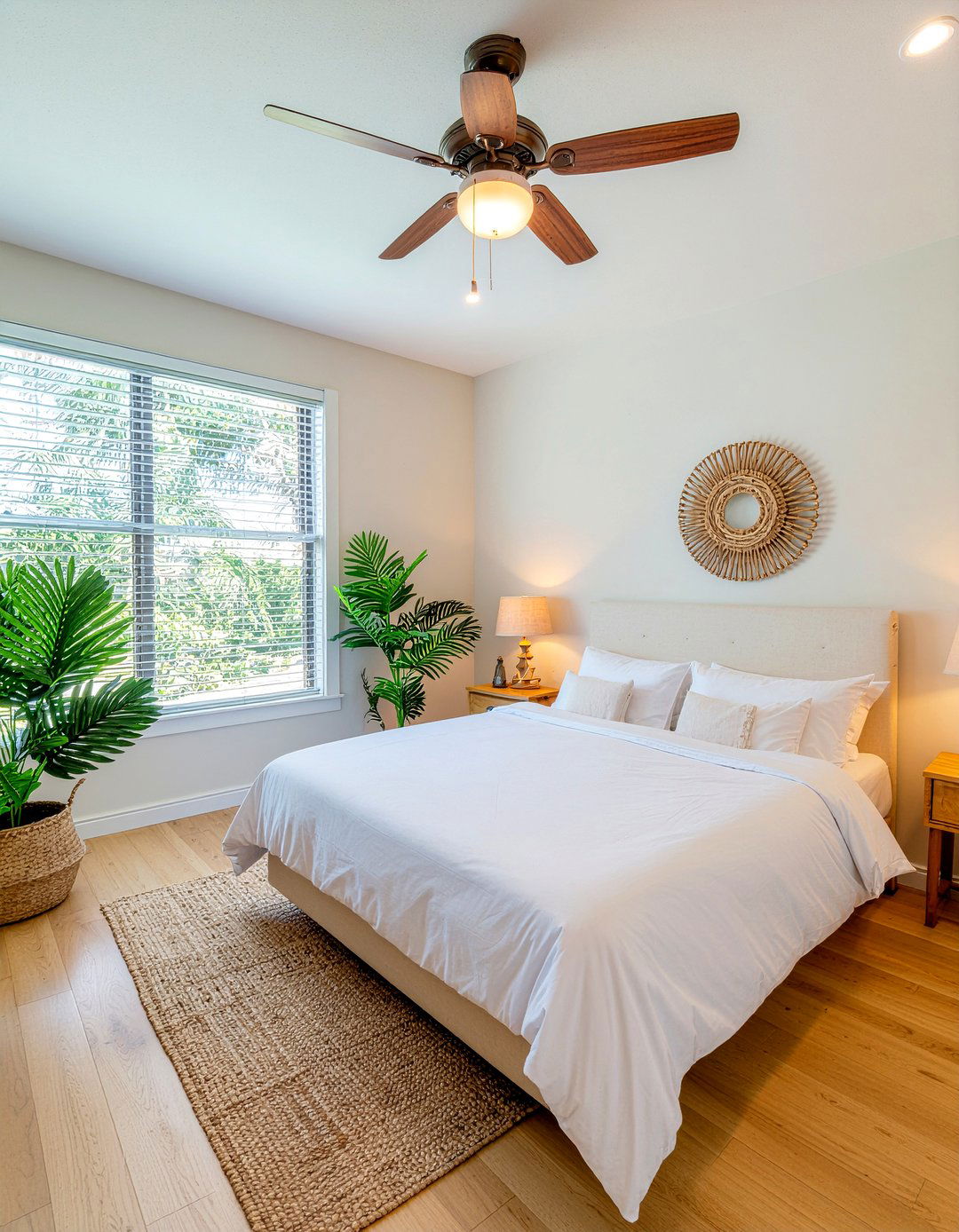 Island Style Ceiling Fan - 30 Hawaiian bedroom ideas
