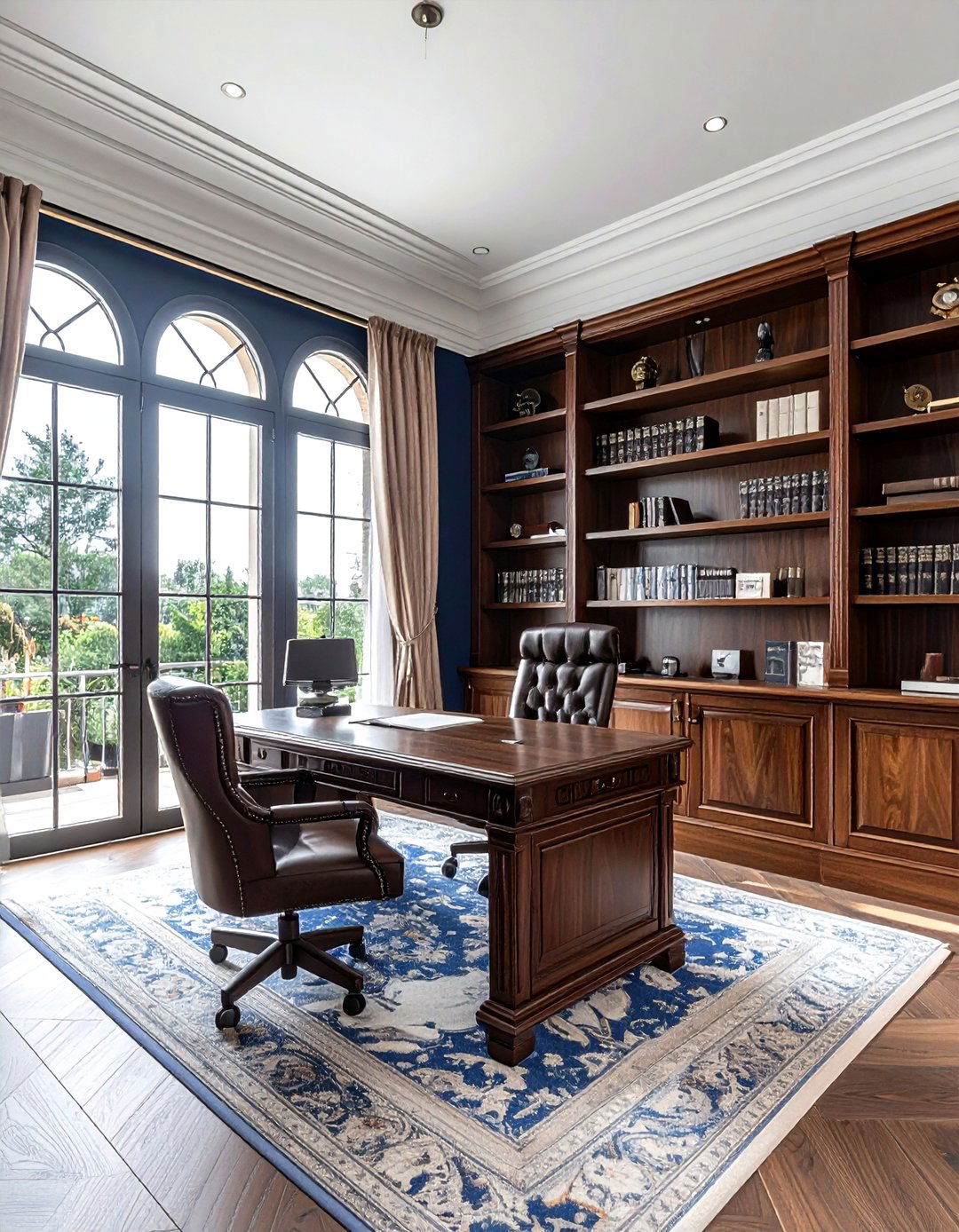 Italianate Home Office - 30 historic home decor ideas
