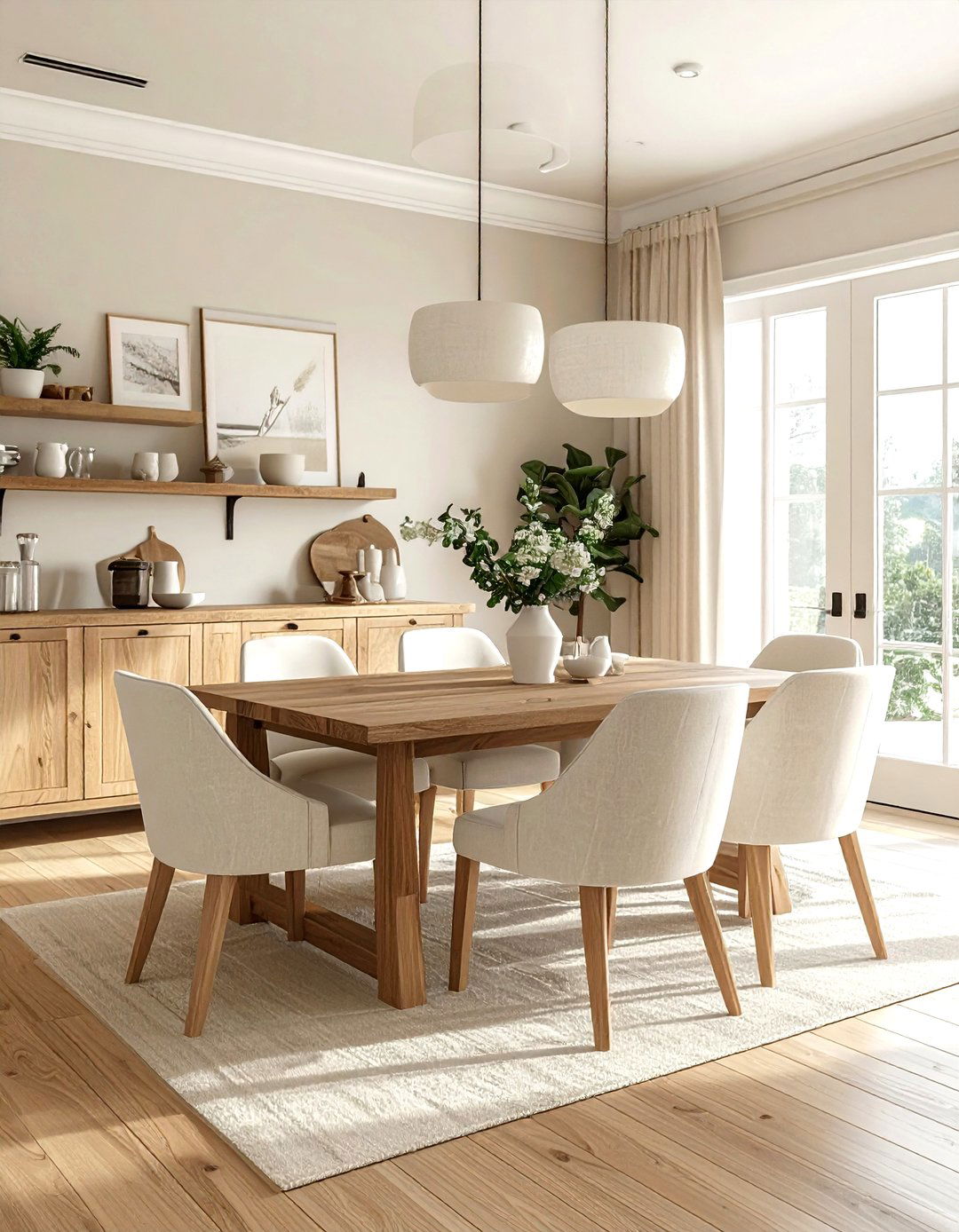 Ivory And Wood Dining Room - 30 ivory dining room ideas