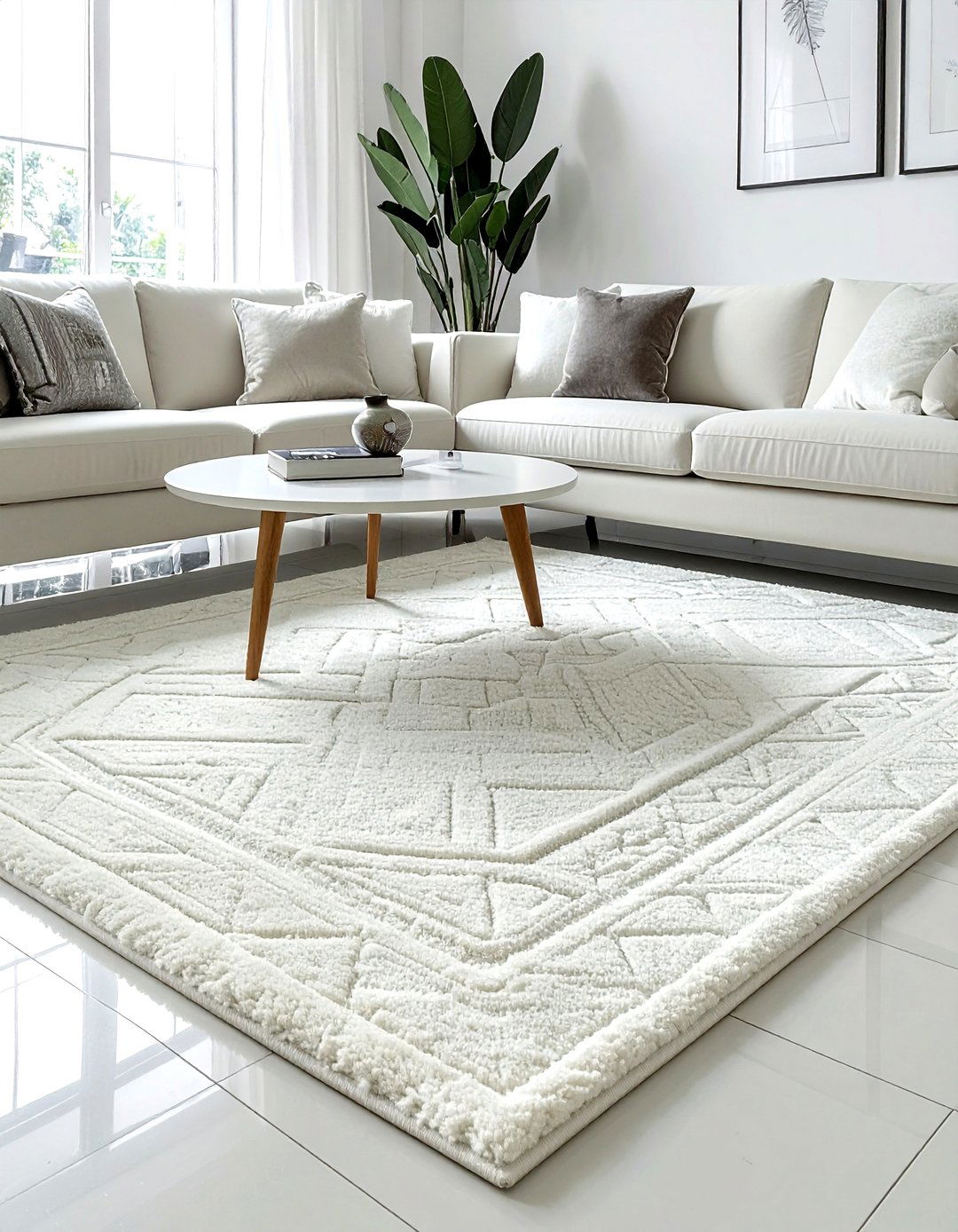 Ivory Area Rug - 30 ivory decor ideas
