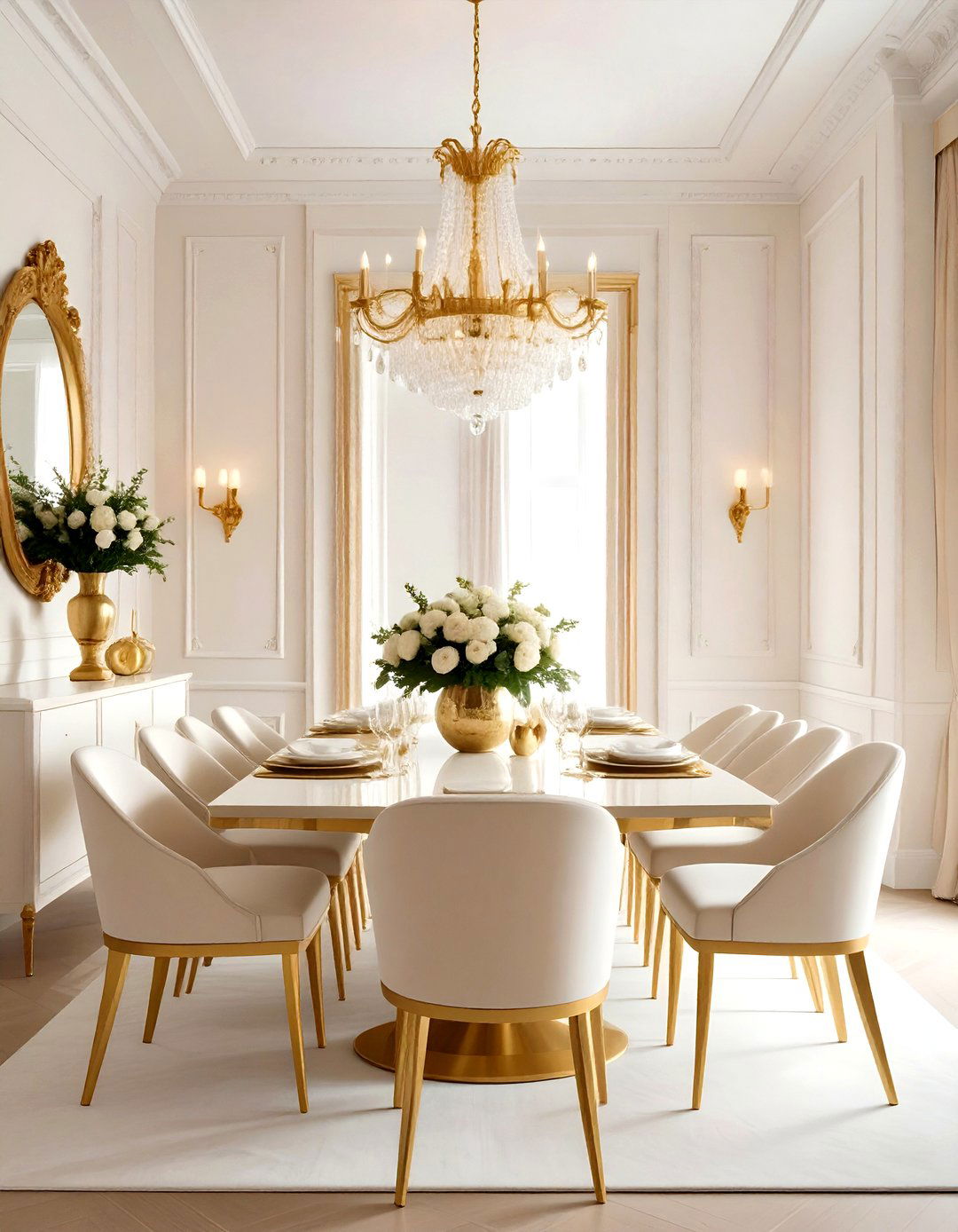 Ivory Dining Room Gold Accents - 30 ivory dining room ideas