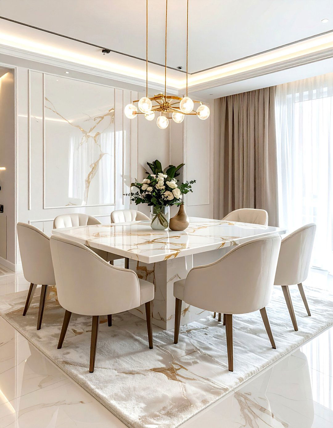 Ivory Dining Room Marble Table - 30 ivory dining room ideas