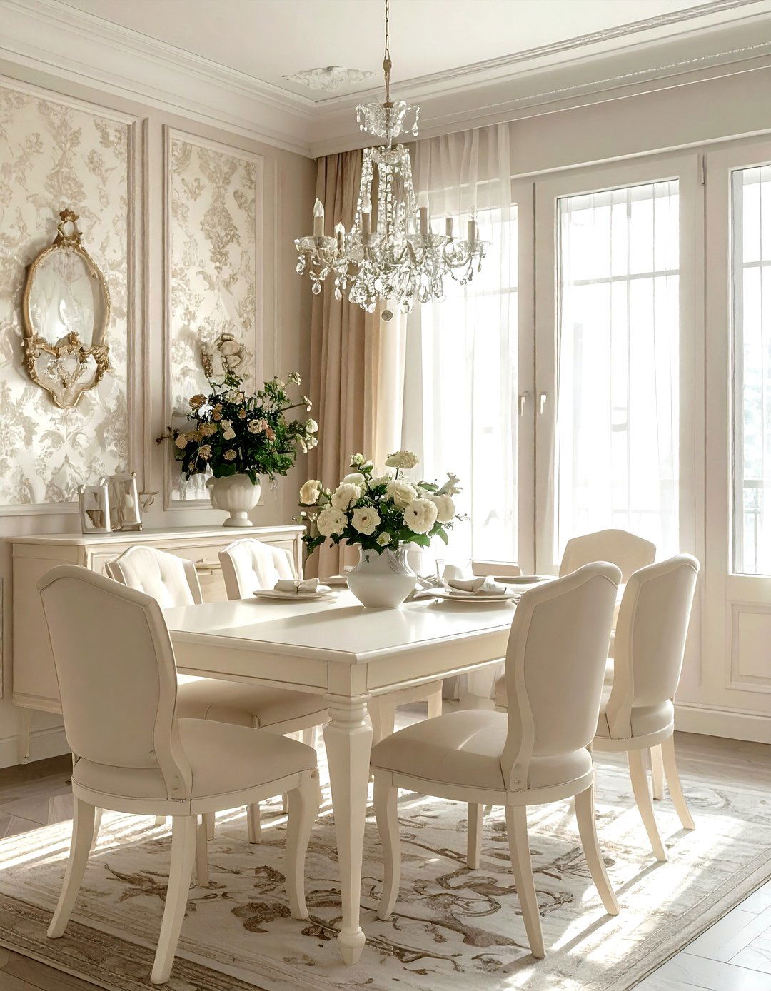 Ivory Dining Room Wallpaper - 30 ivory dining room ideas