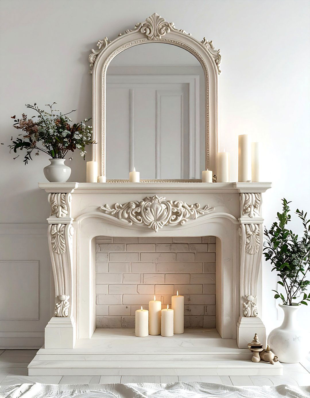 Ivory Fireplace Mantel - 30 ivory decor ideas