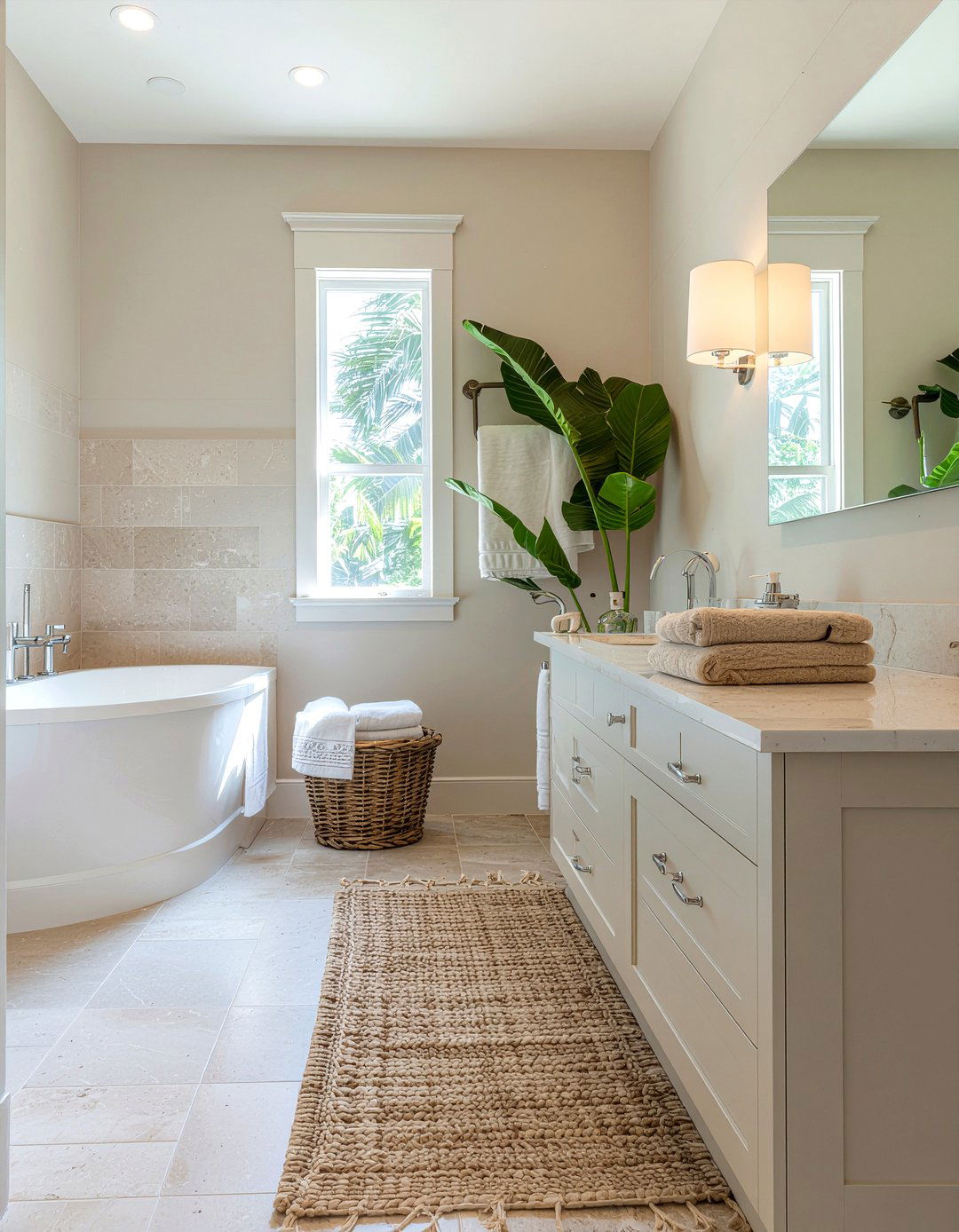 Ivory and beige bathroom - 30 ivory bathroom ideas