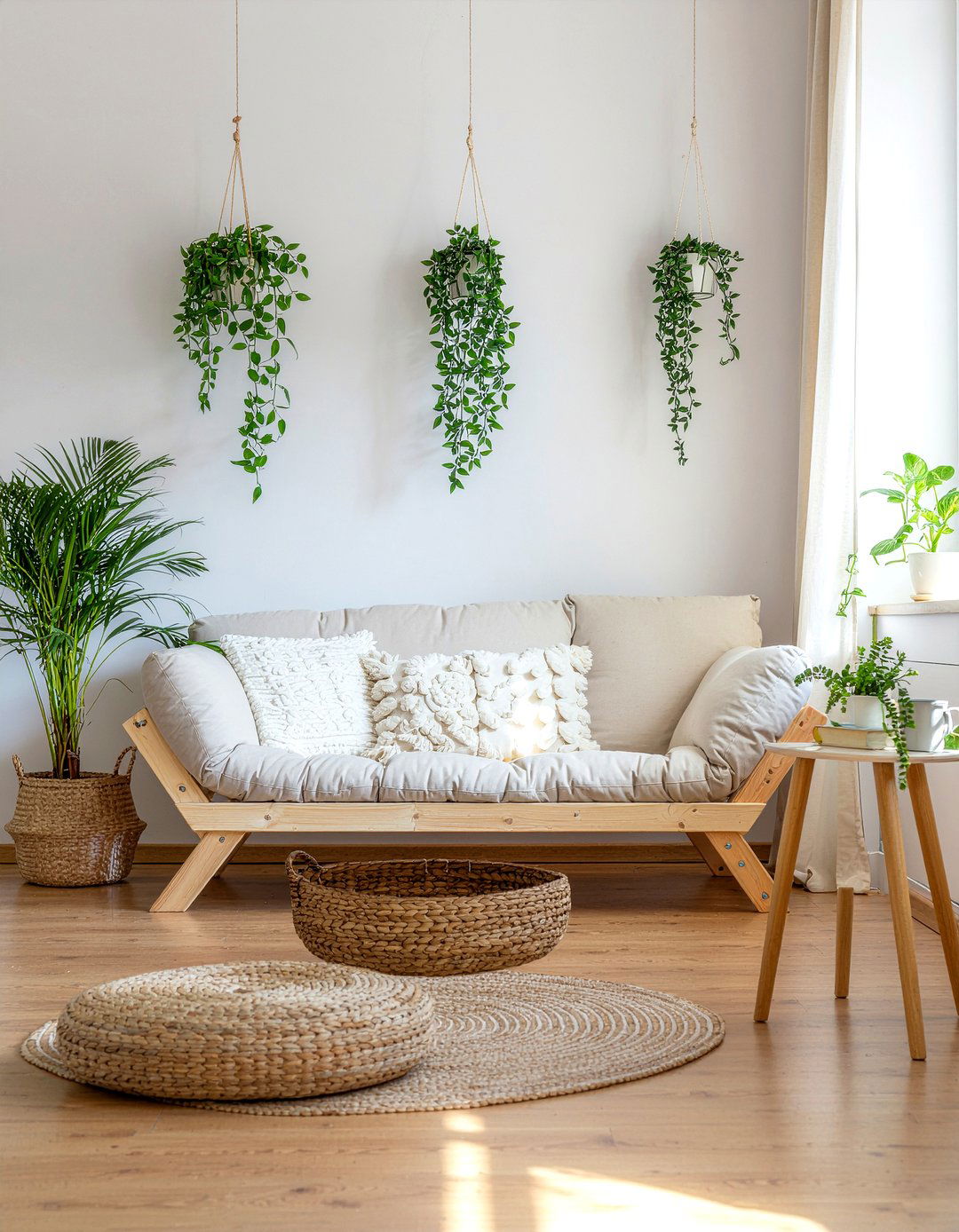 Ivory botanical wallpaper - 30 living room neutral wallpapers