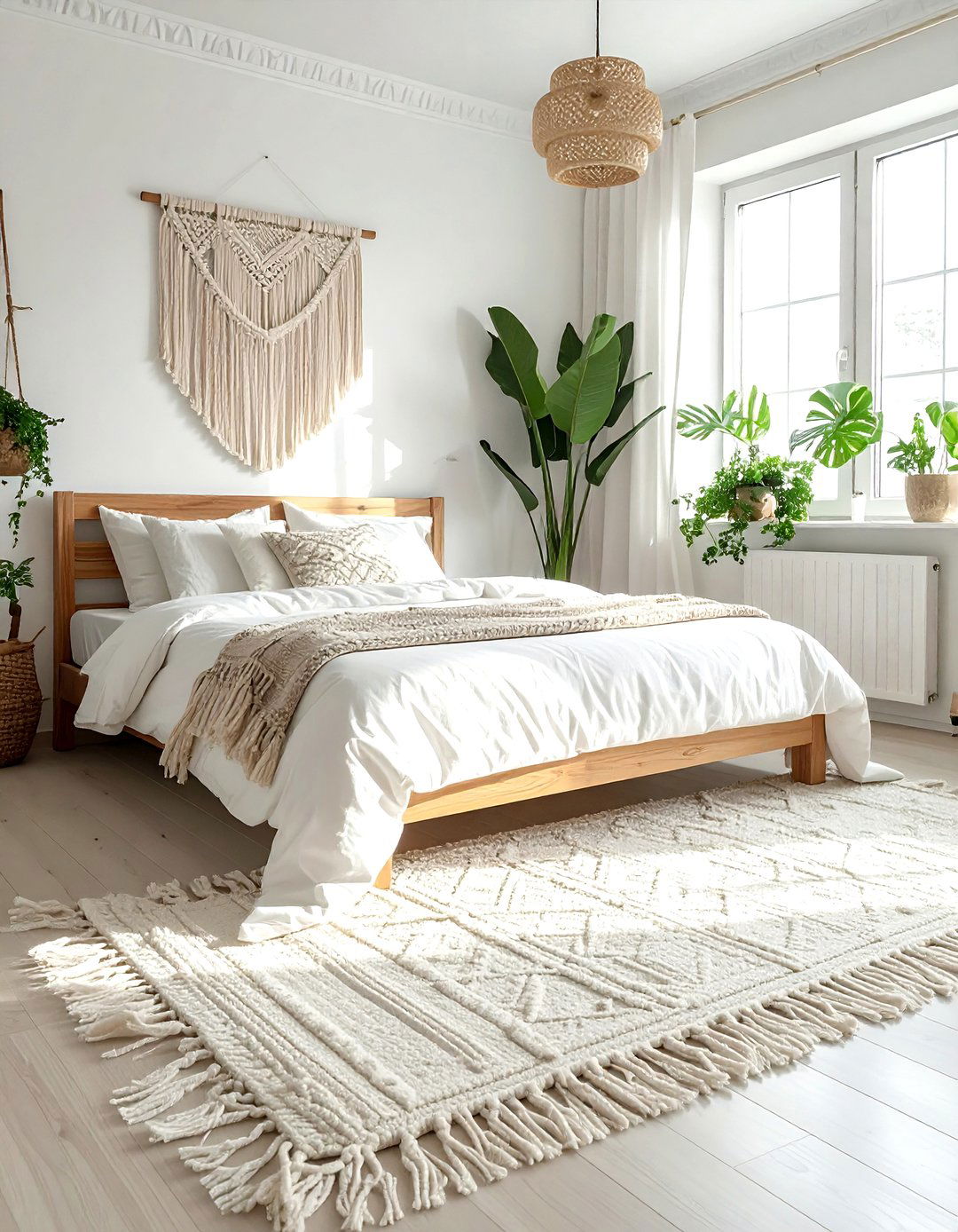 Ivory fringe rug - 30 neutral rug ideas