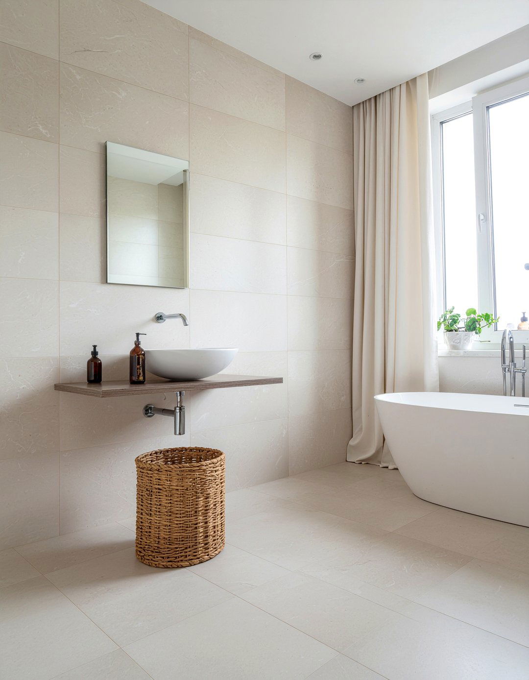 Ivory minimalist bathroom - 30 ivory bathroom ideas