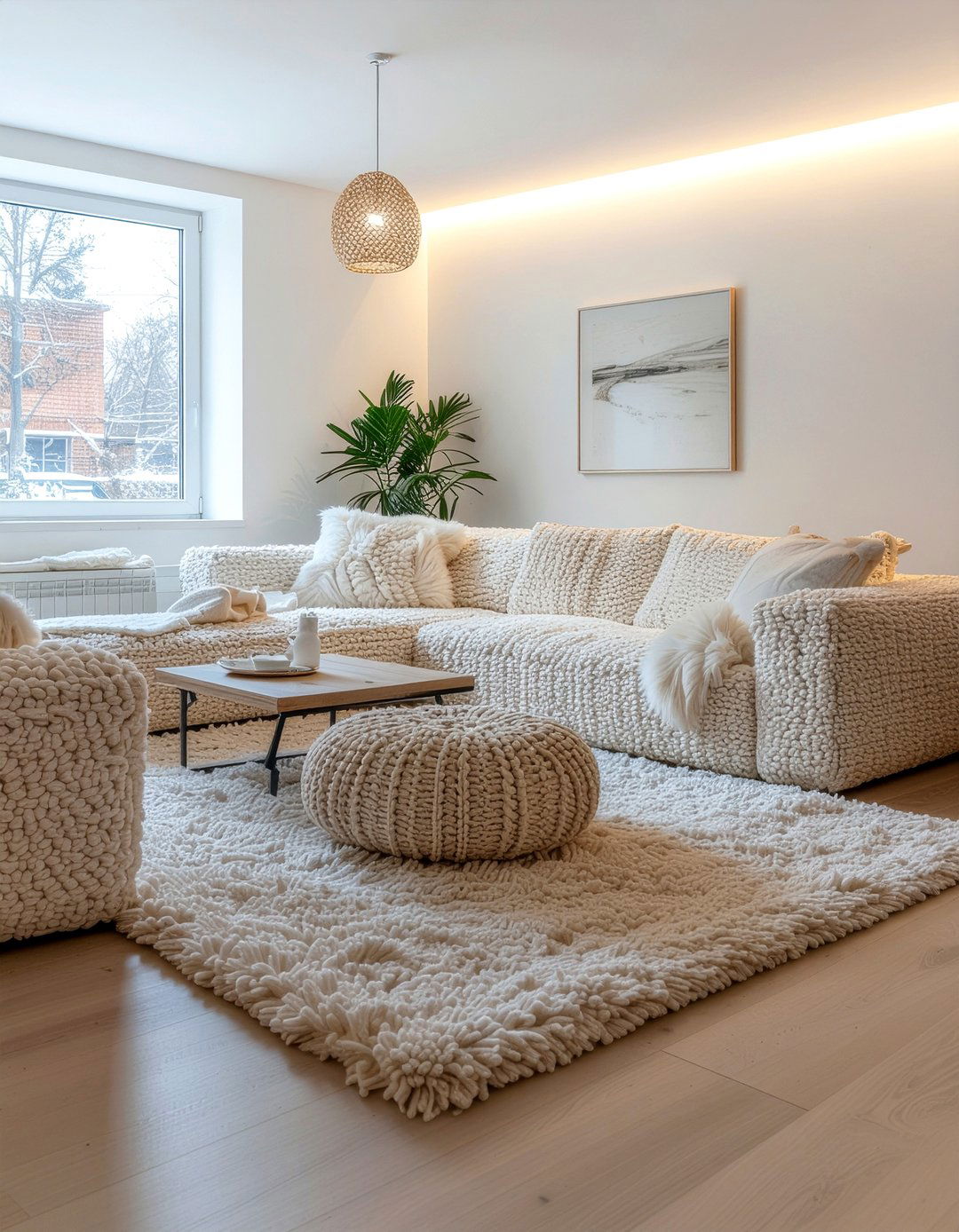 Ivory textured living room - 30 ivory living room ideas