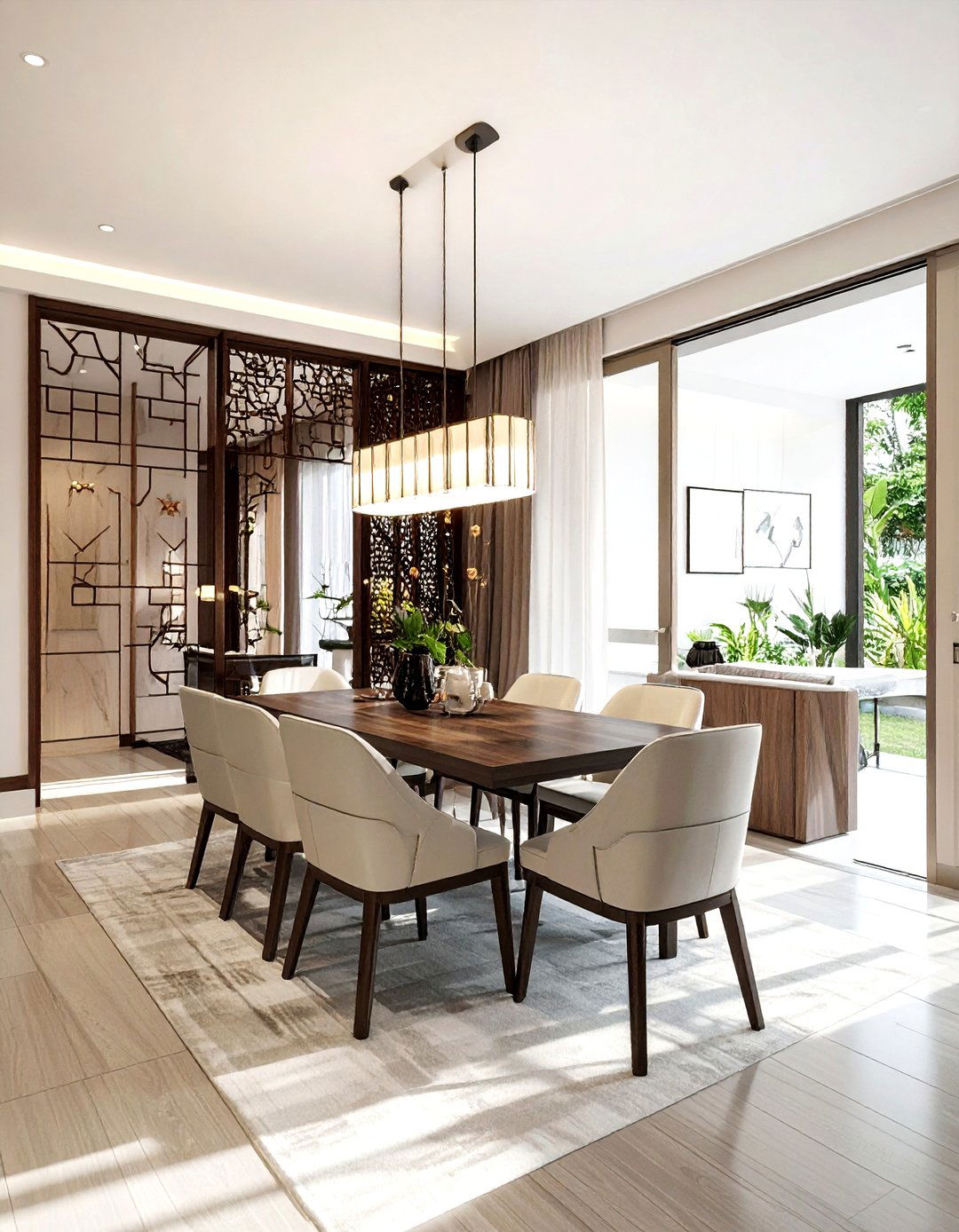 Jaali Partition Dining Room - 30 Indian dining room ideas