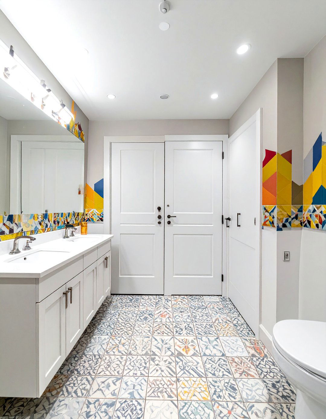 Jack and Jill bathroom door - 30 bathroom pocket door ideas