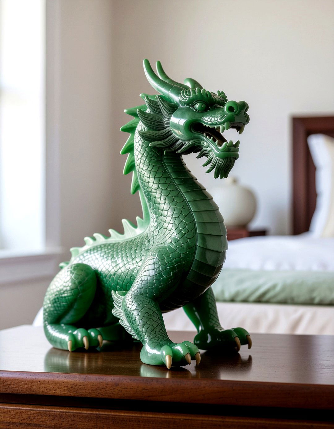 Jade Dragon Statue - 30 bedroom figurines