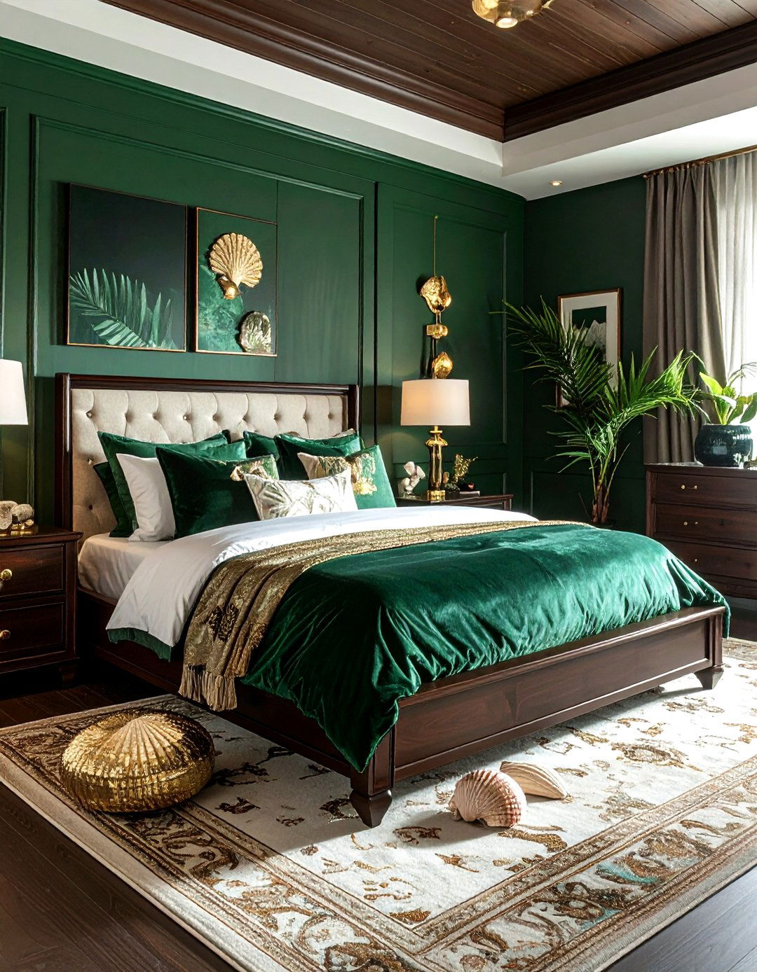 Jade Green Coastal Bedroom - 30 coastal green bedroom ideas