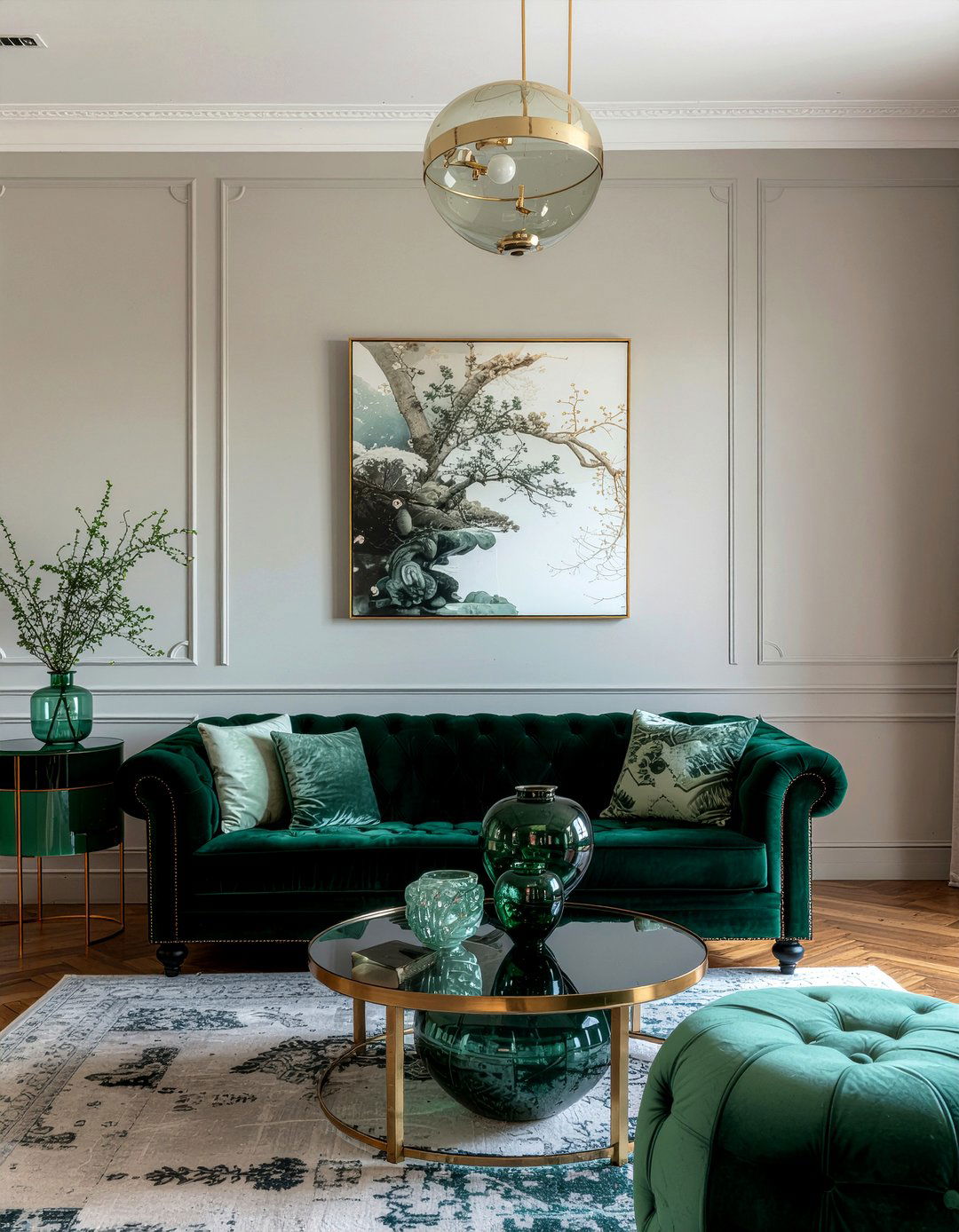 Jade green home decor - 30 Chinese living room ideas