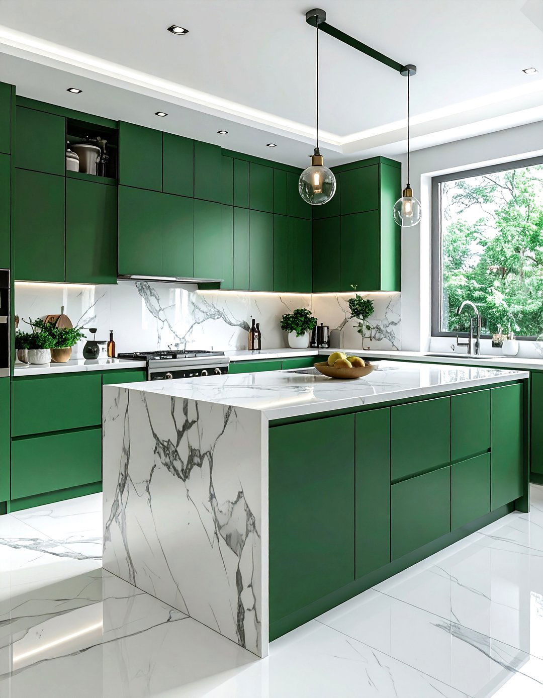 Jade green kitchen - 30 cool green kitchen ideas