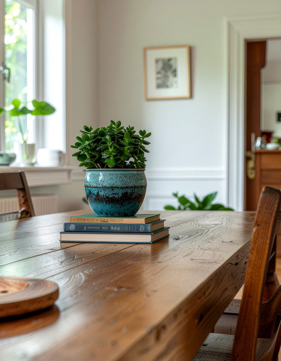 Jade plant decorative pot dining room - 30 dining room potted plant ideas