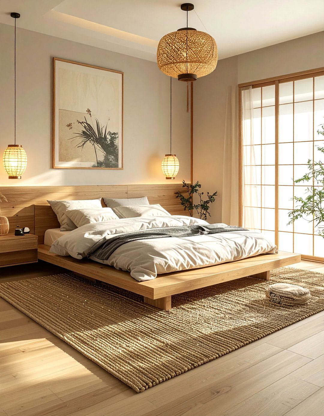 Japandi Bedroom - 30 interior decorating ideas