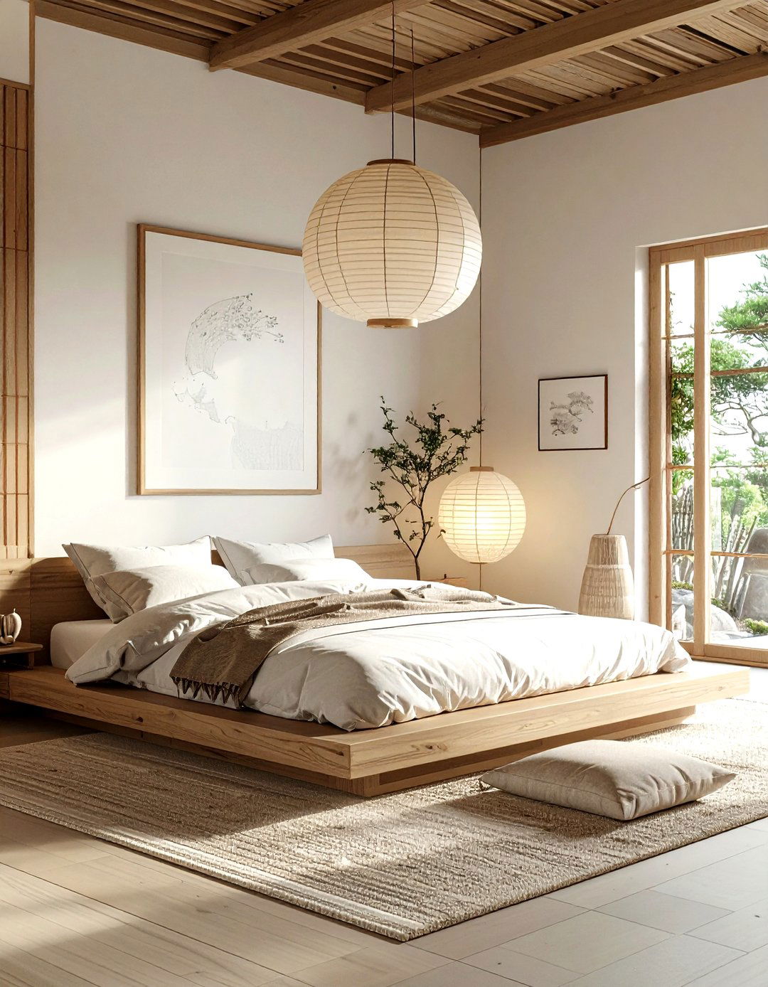 Japandi Bedroom - 30 cozy bedroom settings