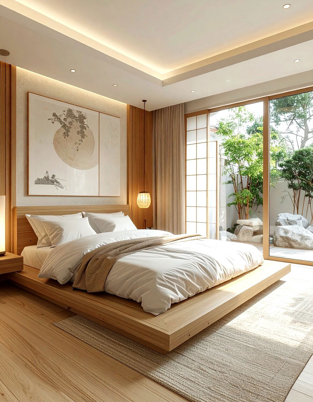 Japandi Bedroom Style - 30 airy bedroom ideas