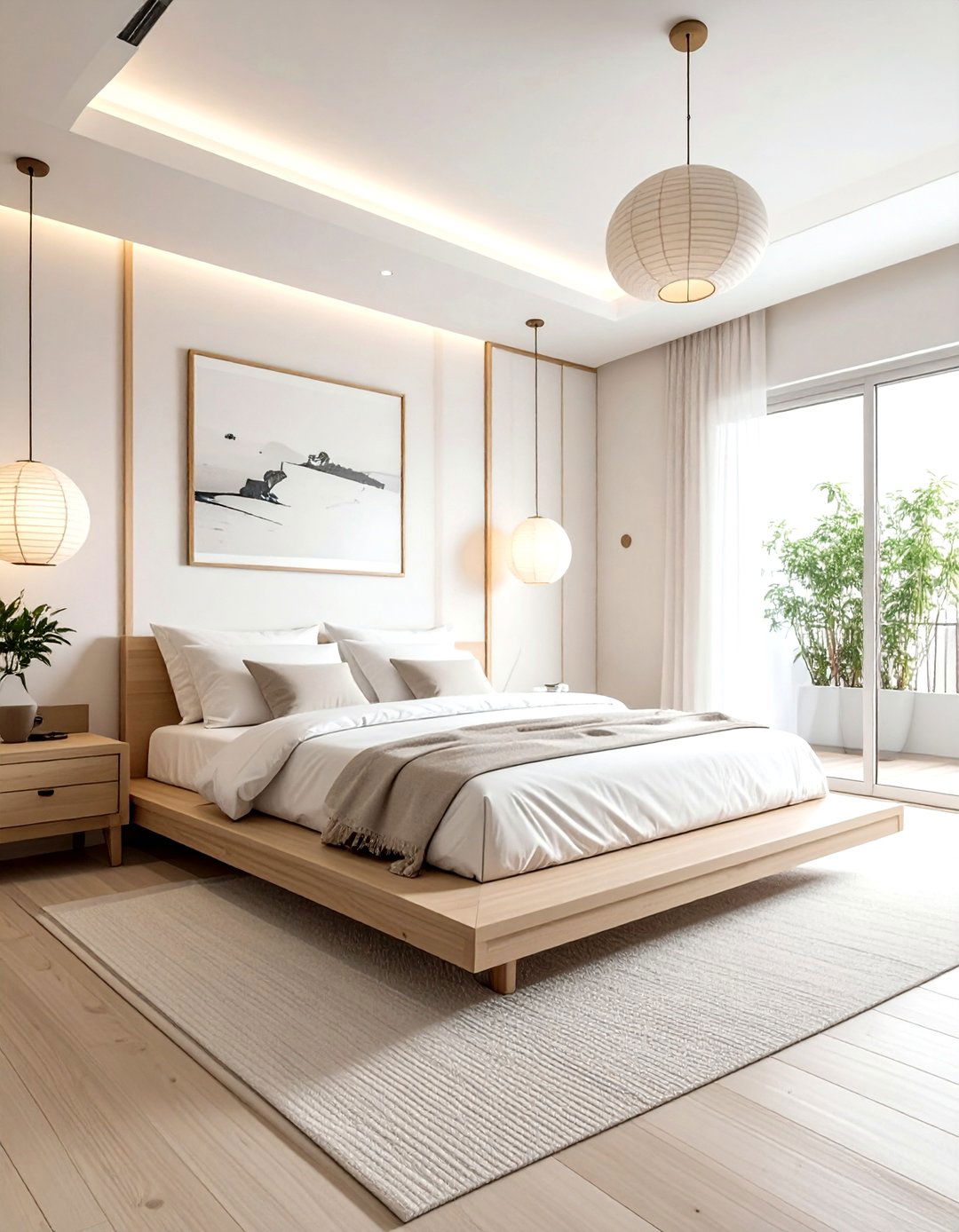 Japandi Cream And White Bedroom - 30 cream and white bedroom ideas